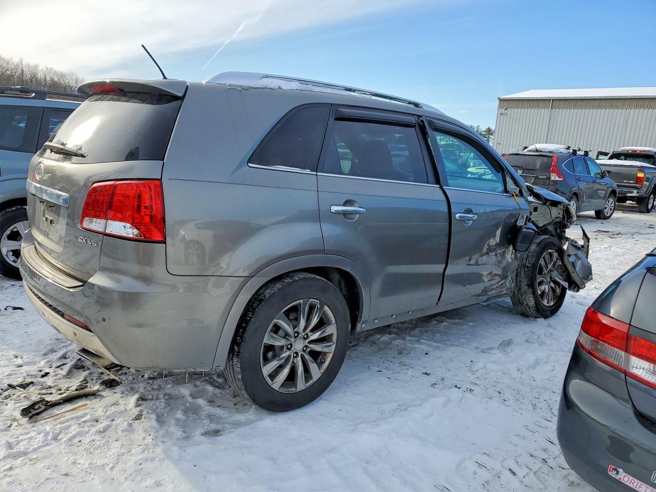 2013 Kia Sorento Sx Gray vin: 5XYKWDA25DG407469