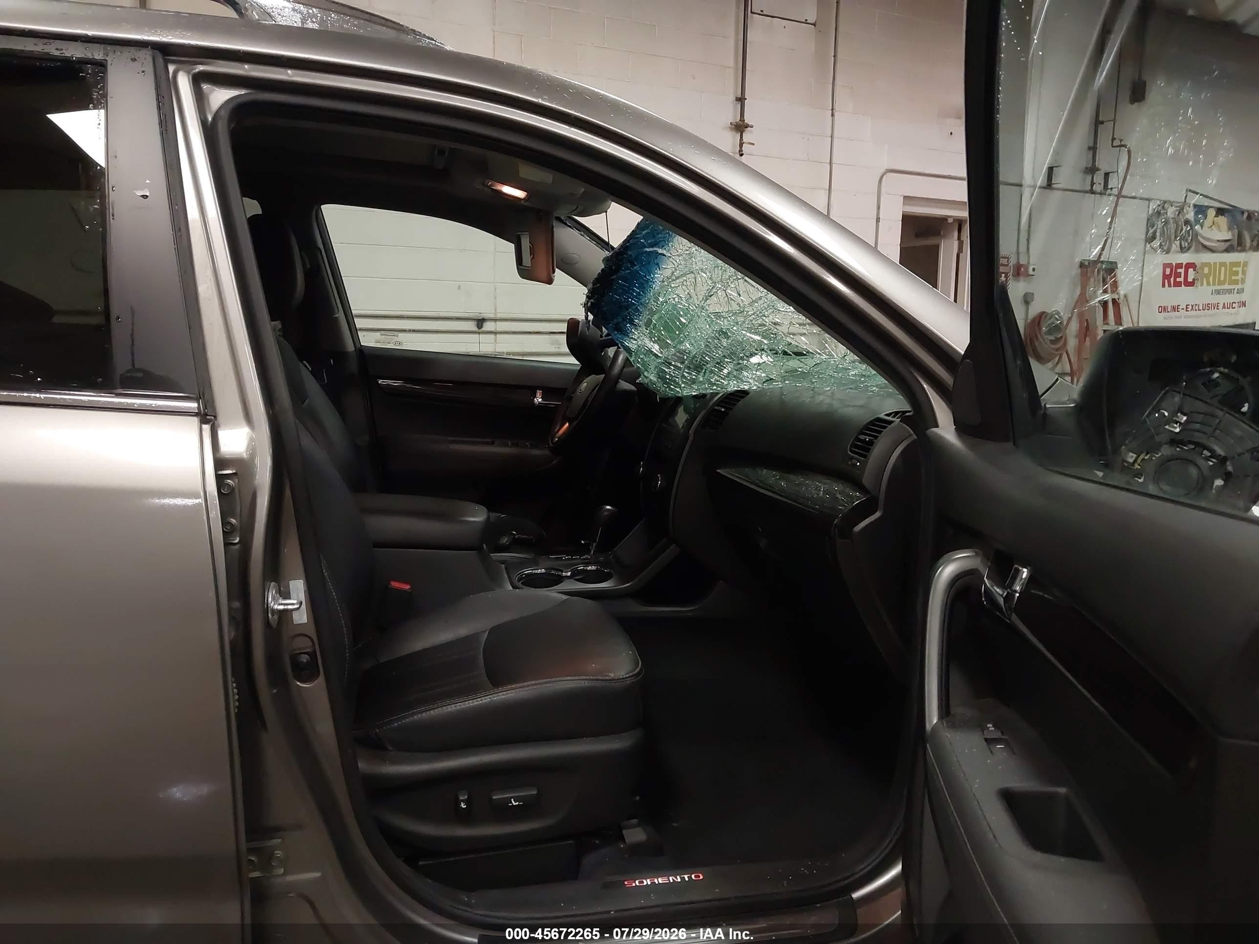 2013 Kia Sorento Sx V6 Gray vin: 5XYKWDA25DG415071