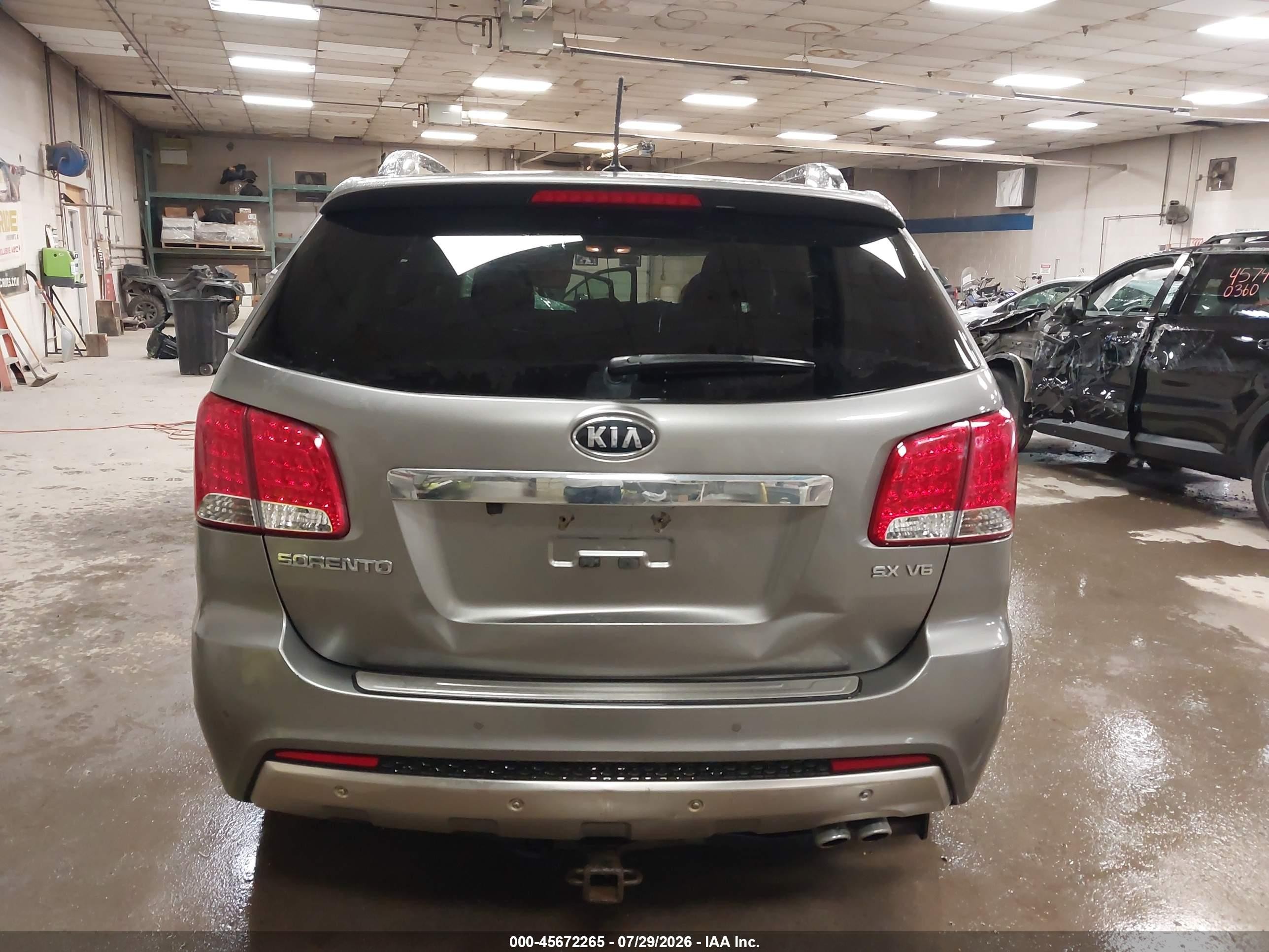 2013 Kia Sorento Sx V6 Gray vin: 5XYKWDA25DG415071