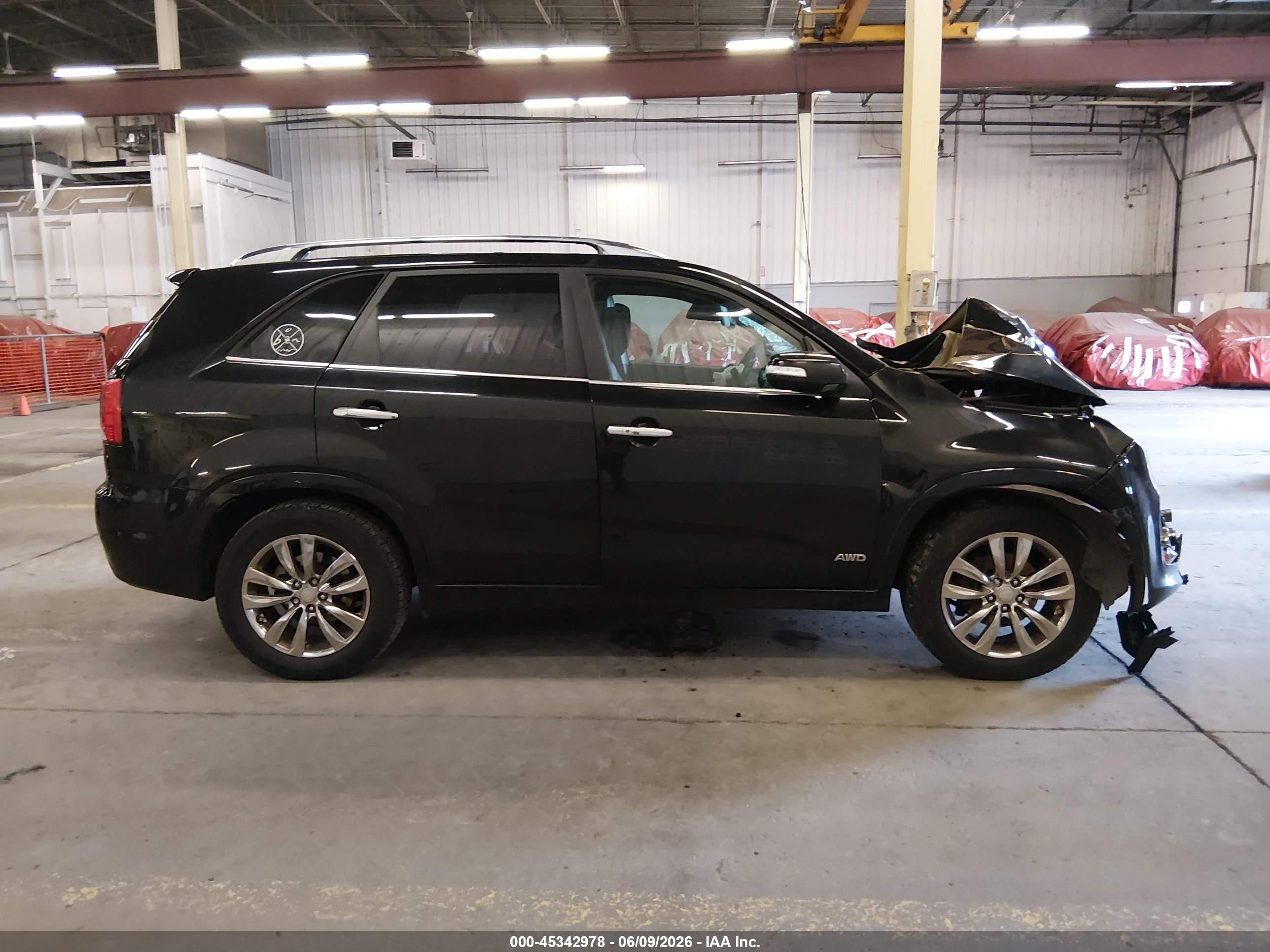 2011 Kia Sorento Sx V6 Black vin: 5XYKWDA26BG090945