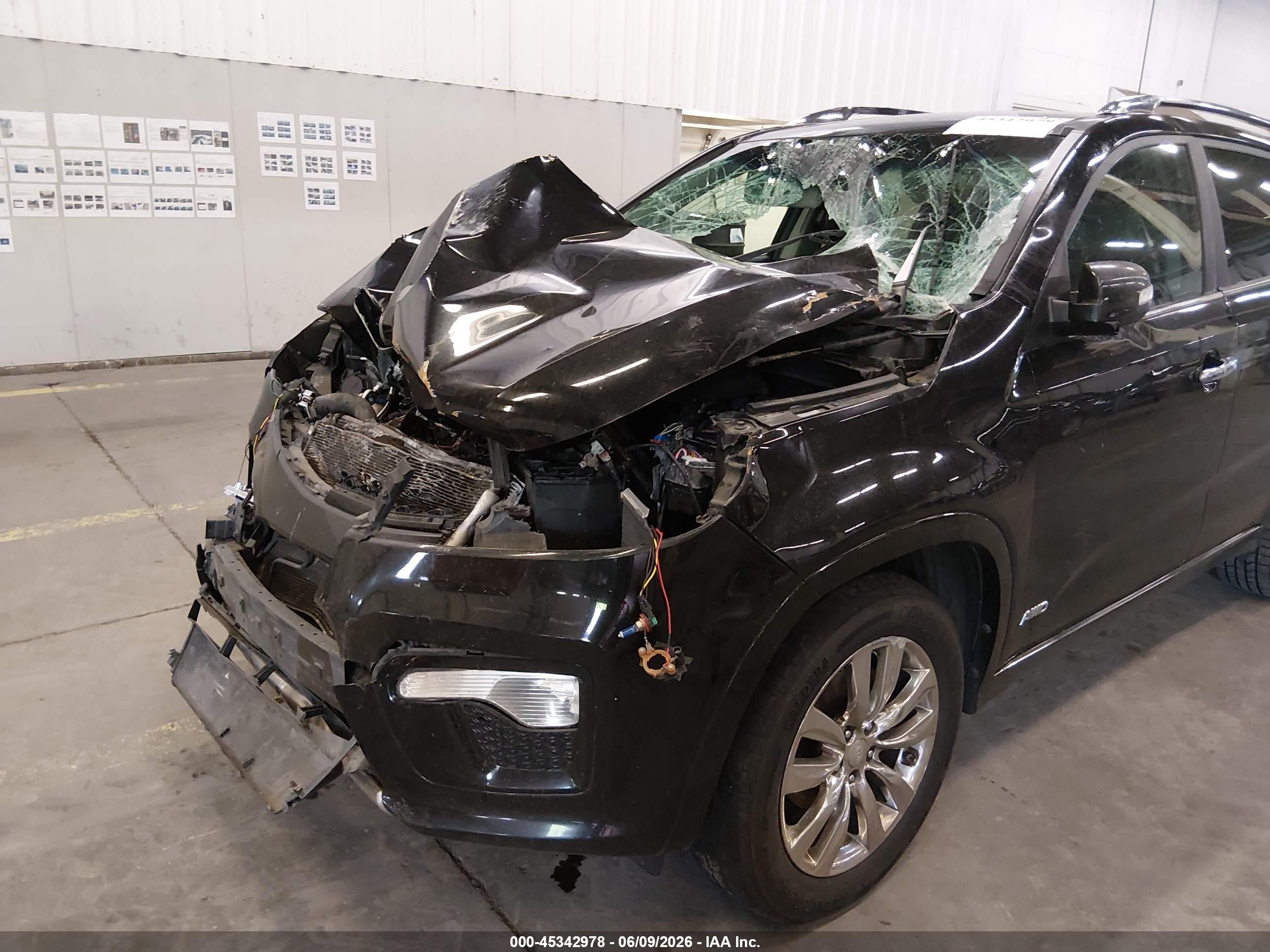 2011 Kia Sorento Sx V6 Black vin: 5XYKWDA26BG090945