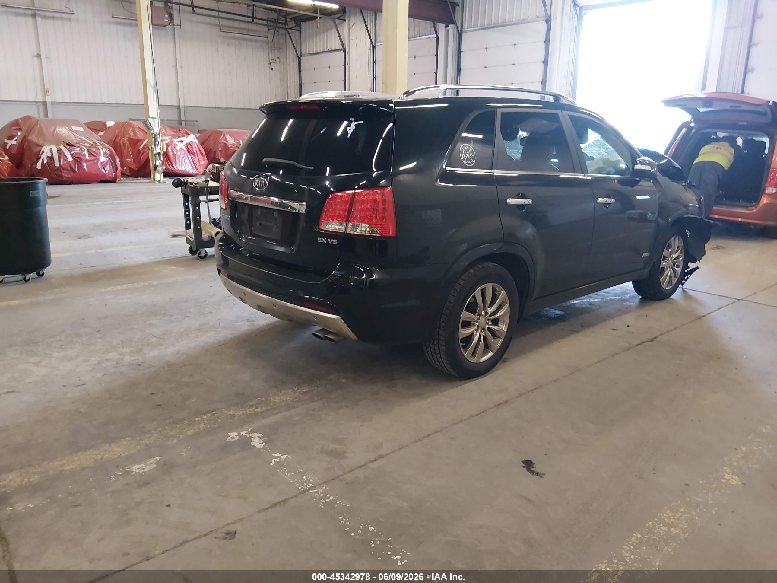 2011 Kia Sorento Sx V6 Black vin: 5XYKWDA26BG090945