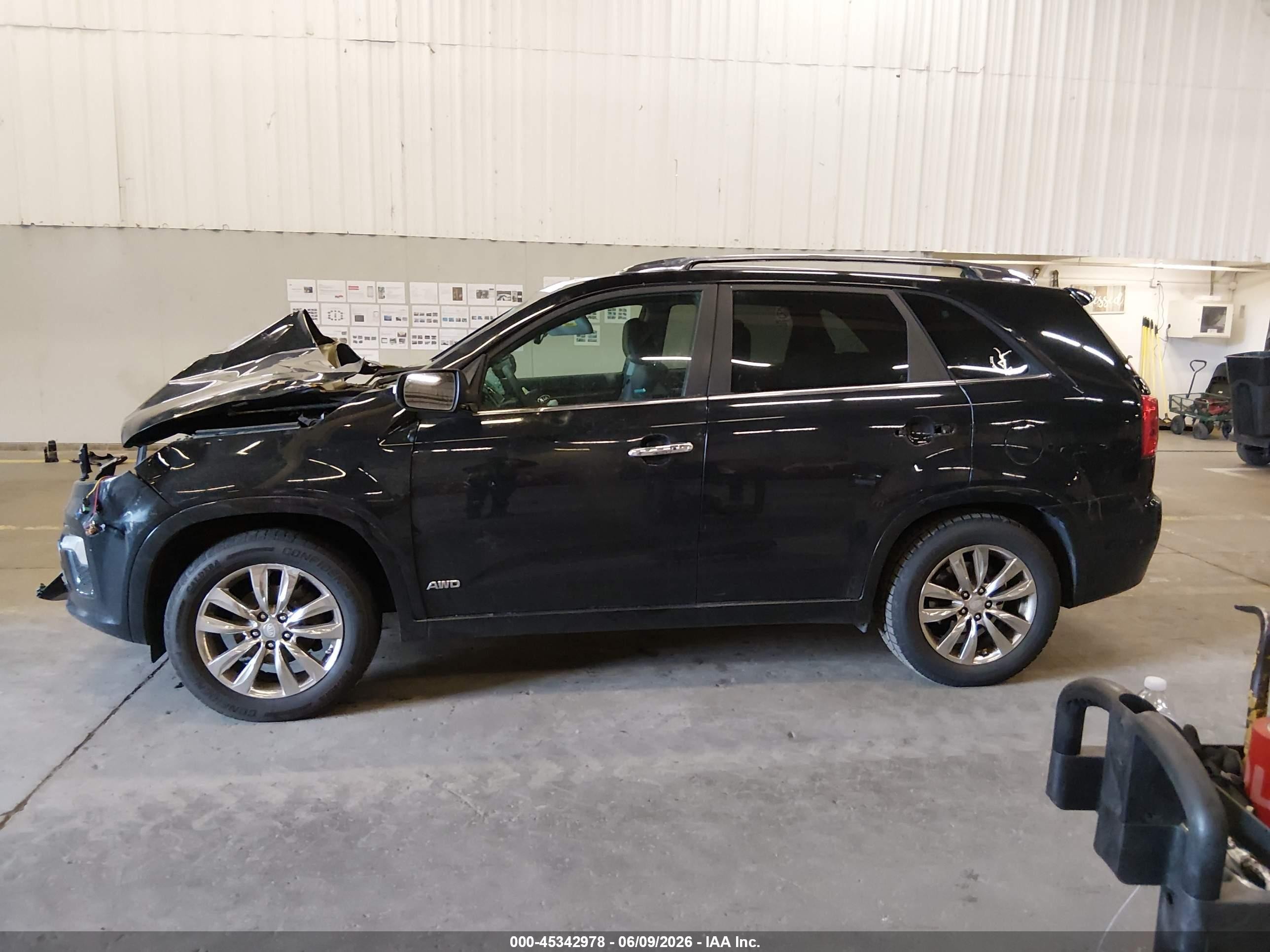 2011 Kia Sorento Sx V6 Black vin: 5XYKWDA26BG090945