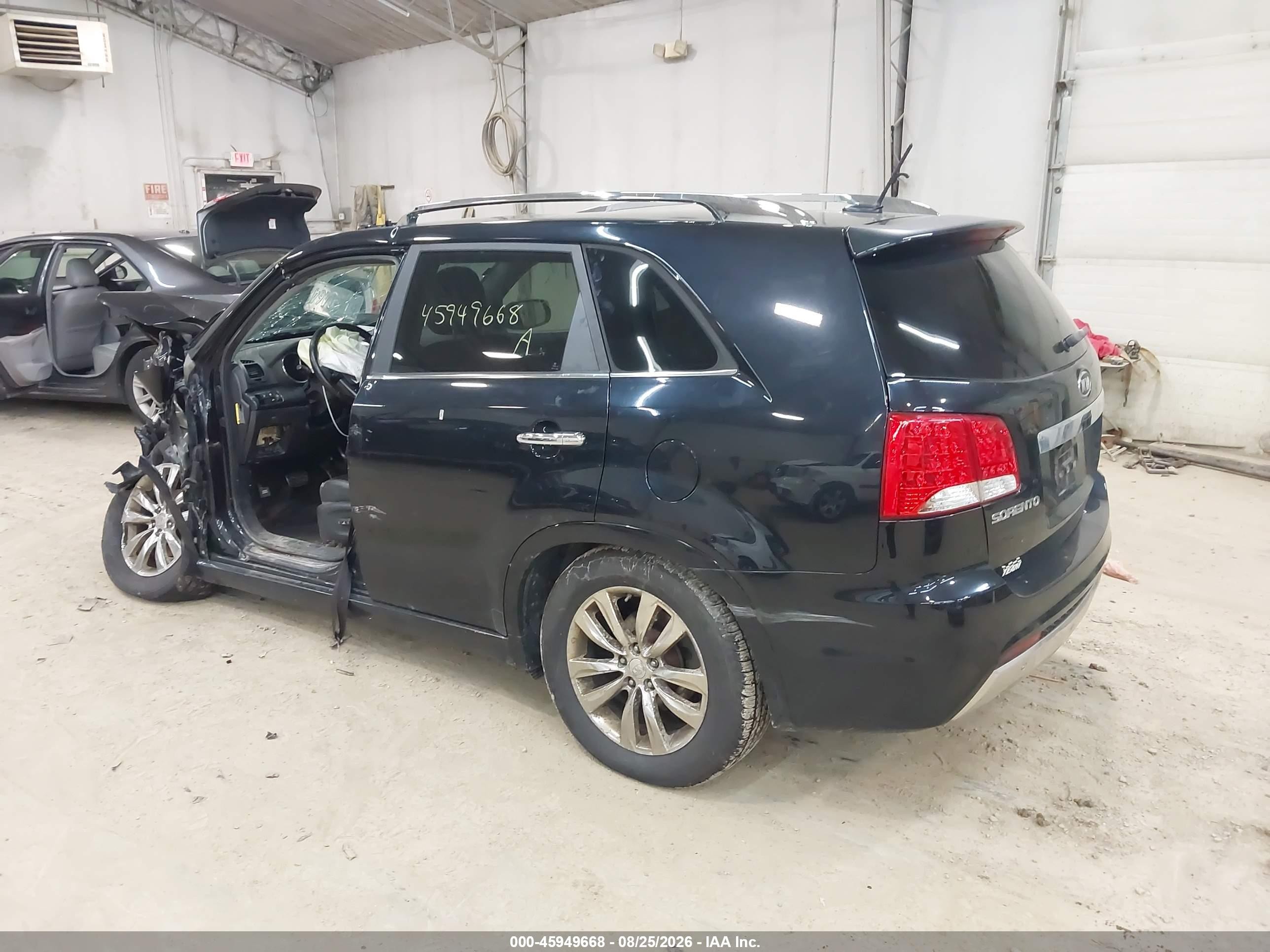 2011 Kia Sorento Sx V6 Black vin: 5XYKWDA26BG111809