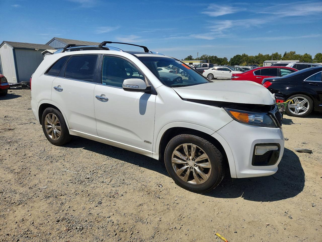 2012 Kia Sorento Sx White vin: 5XYKWDA26CG240117