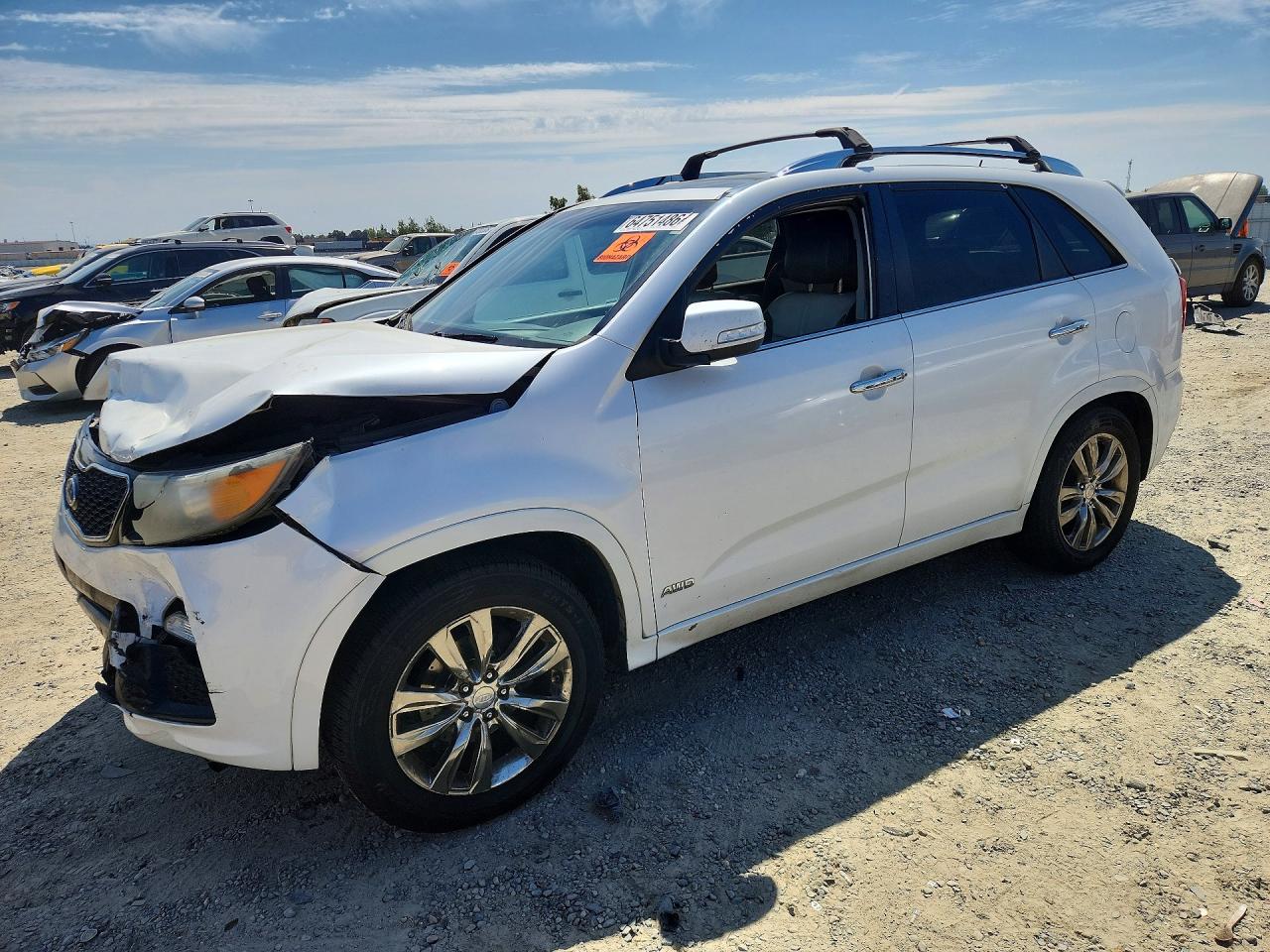 2012 Kia Sorento Sx White vin: 5XYKWDA26CG240117