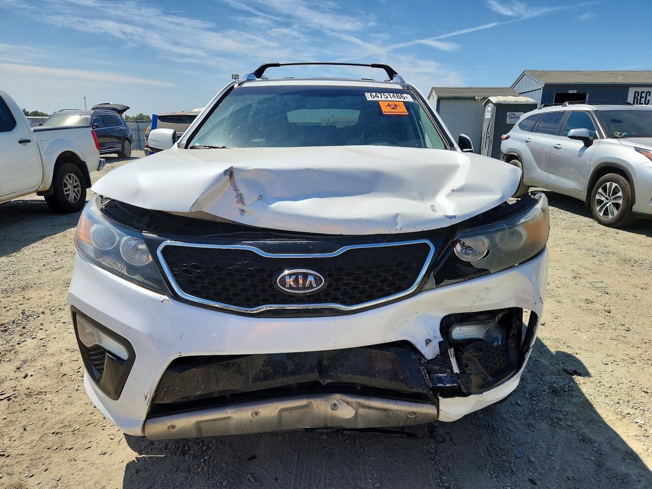 2012 Kia Sorento Sx White vin: 5XYKWDA26CG240117