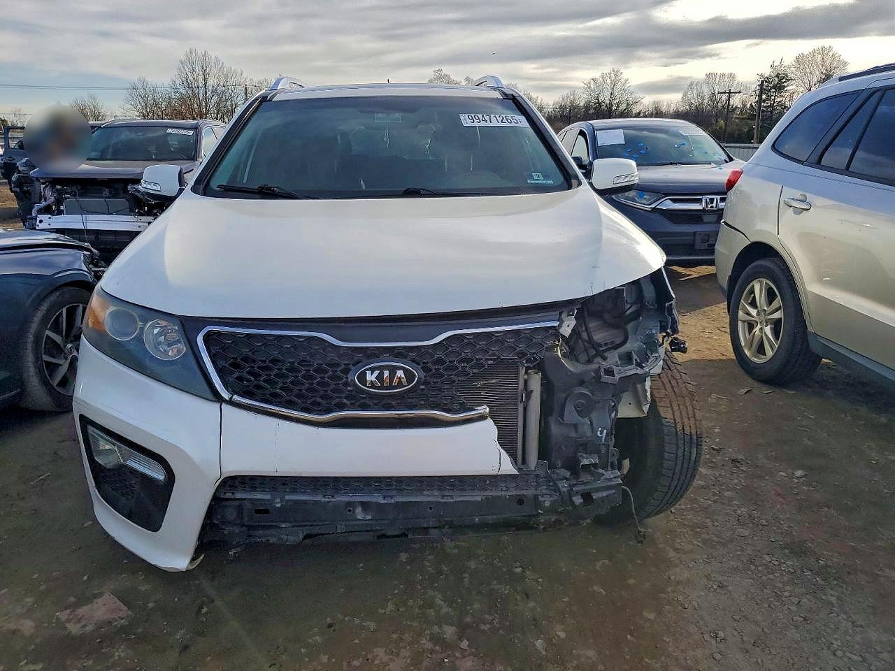 2012 Kia Sorento Sx White vin: 5XYKWDA26CG262067