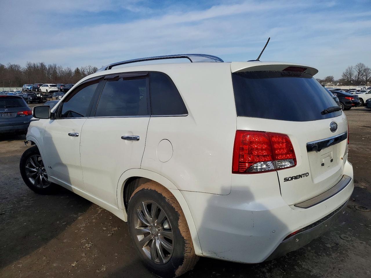 2012 Kia Sorento Sx White vin: 5XYKWDA26CG262067