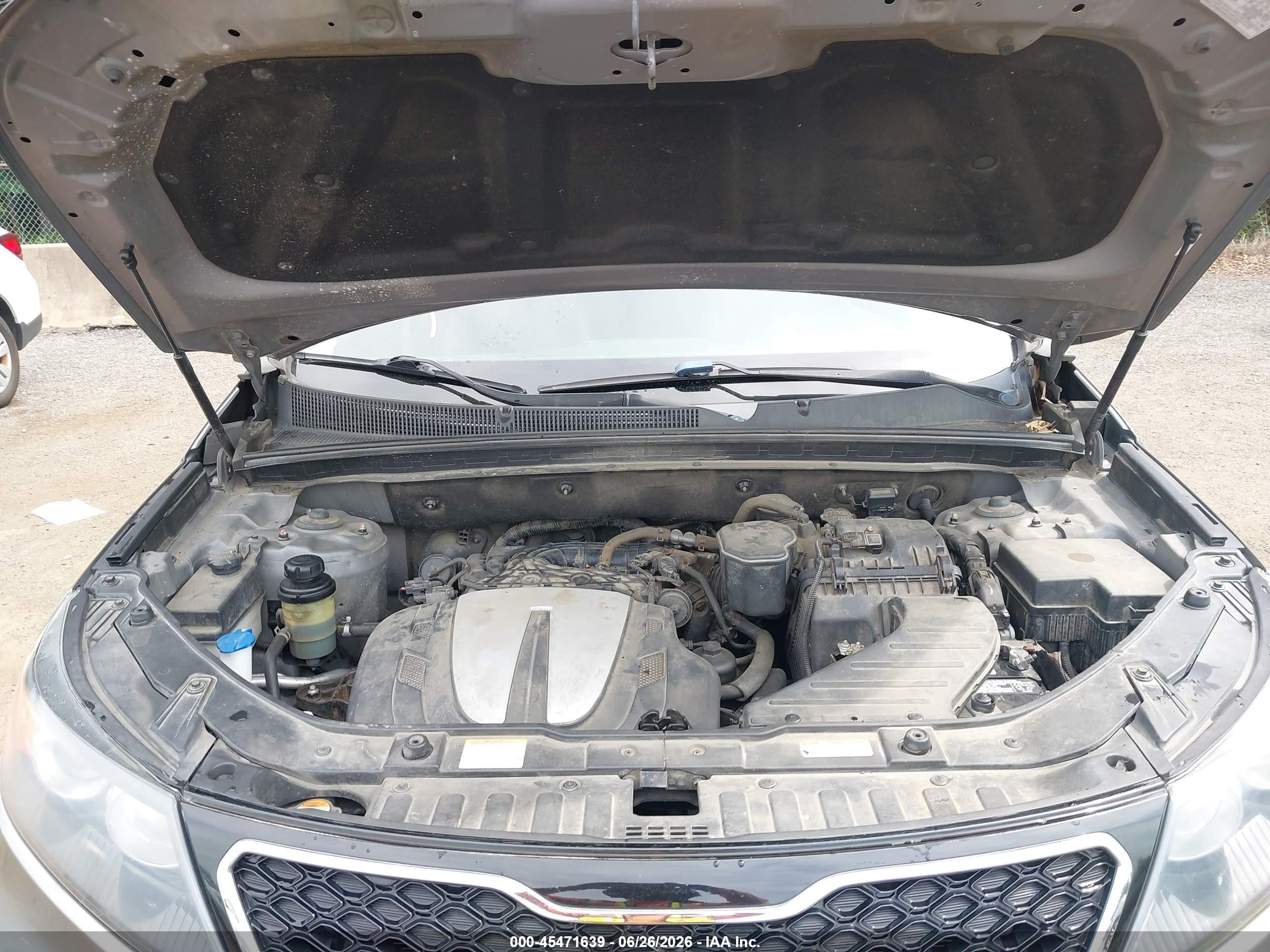 2013 Kia Sorento Sx V6 Silver vin: 5XYKWDA26DG333821