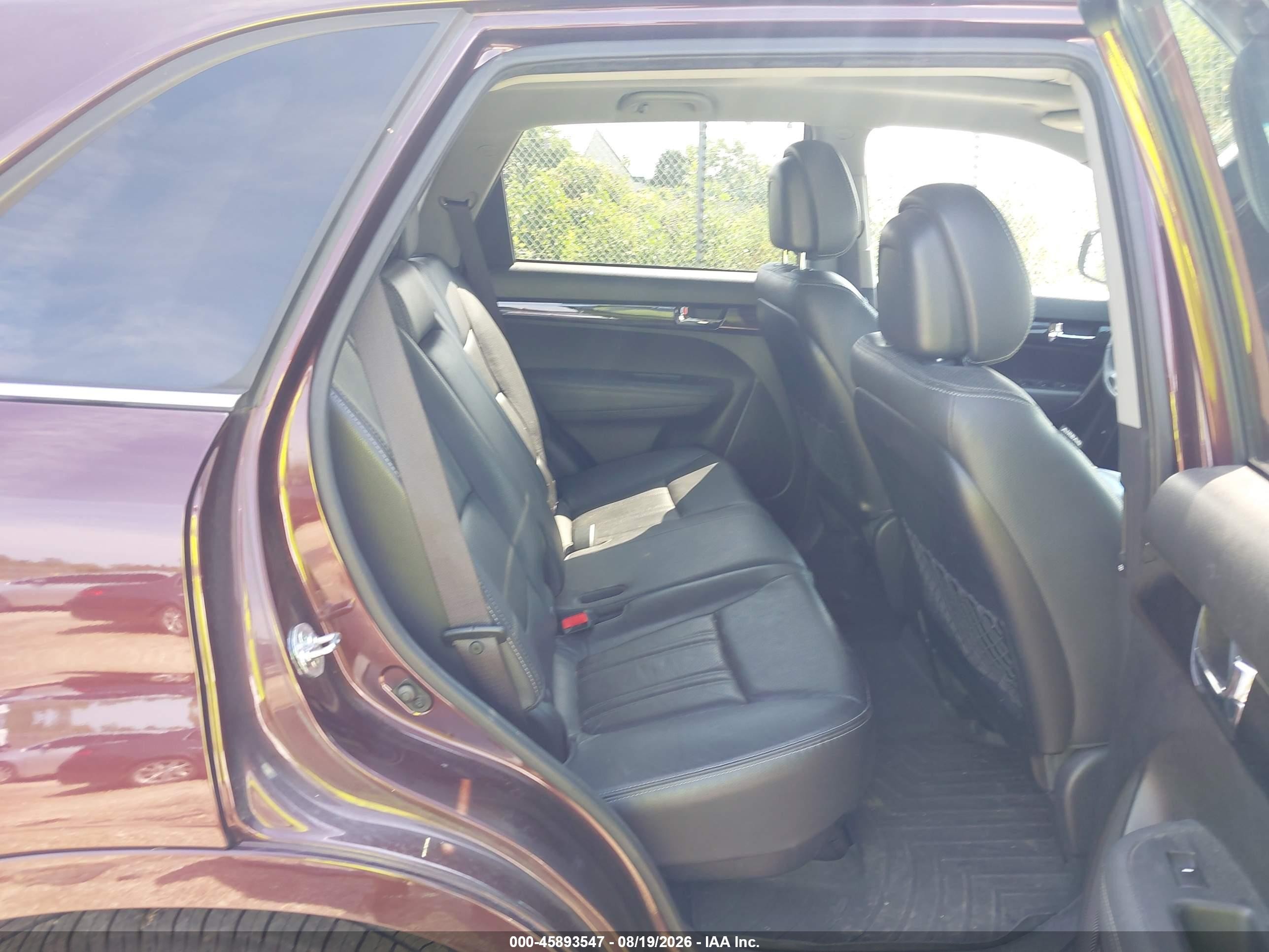 2013 Kia Sorento Sx V6 Burgundy vin: 5XYKWDA26DG381982