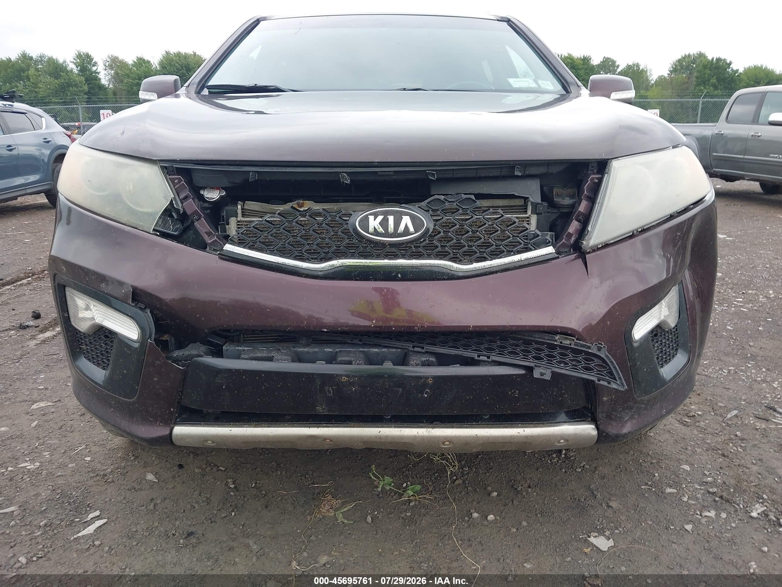 2012 Kia Sorento Sx V6 Purple vin: 5XYKWDA27CG189260