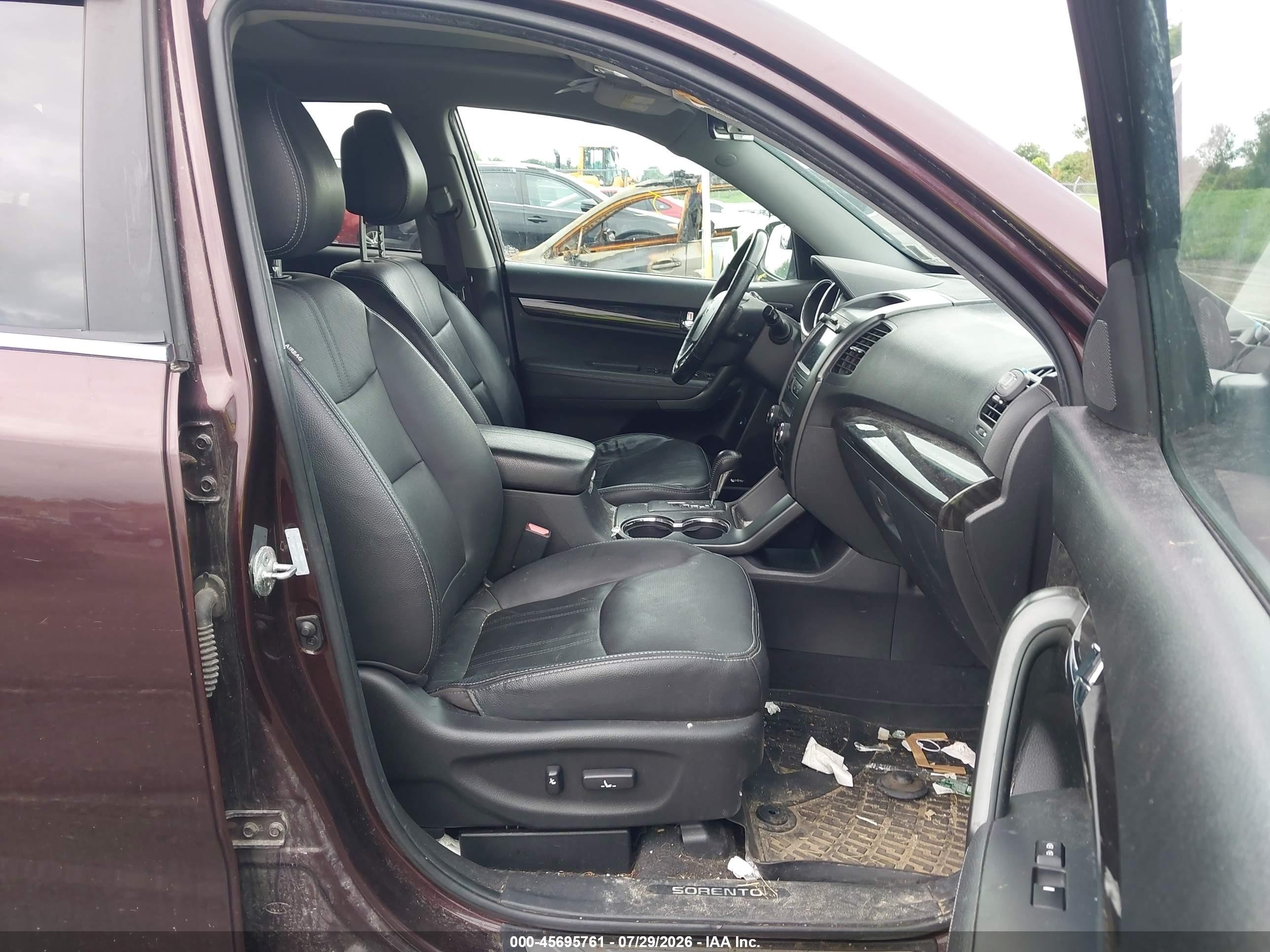 2012 Kia Sorento Sx V6 Purple vin: 5XYKWDA27CG189260