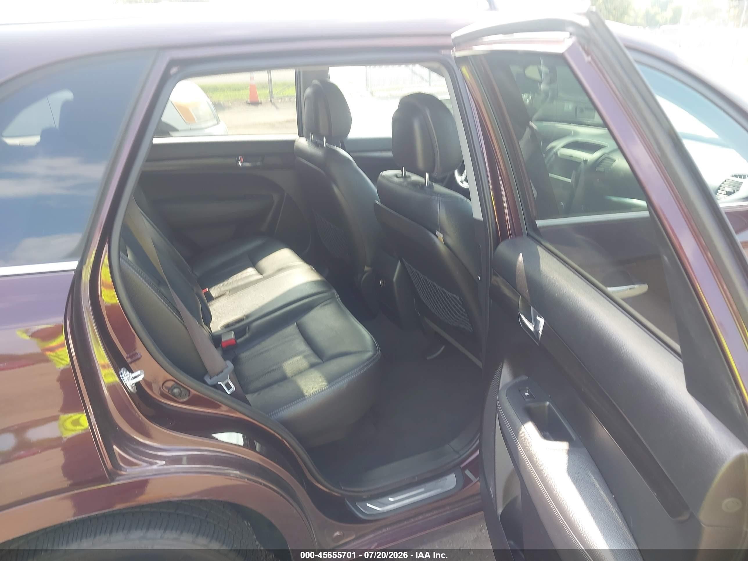 2012 Kia Sorento Sx V6 Burgundy vin: 5XYKWDA27CG191364