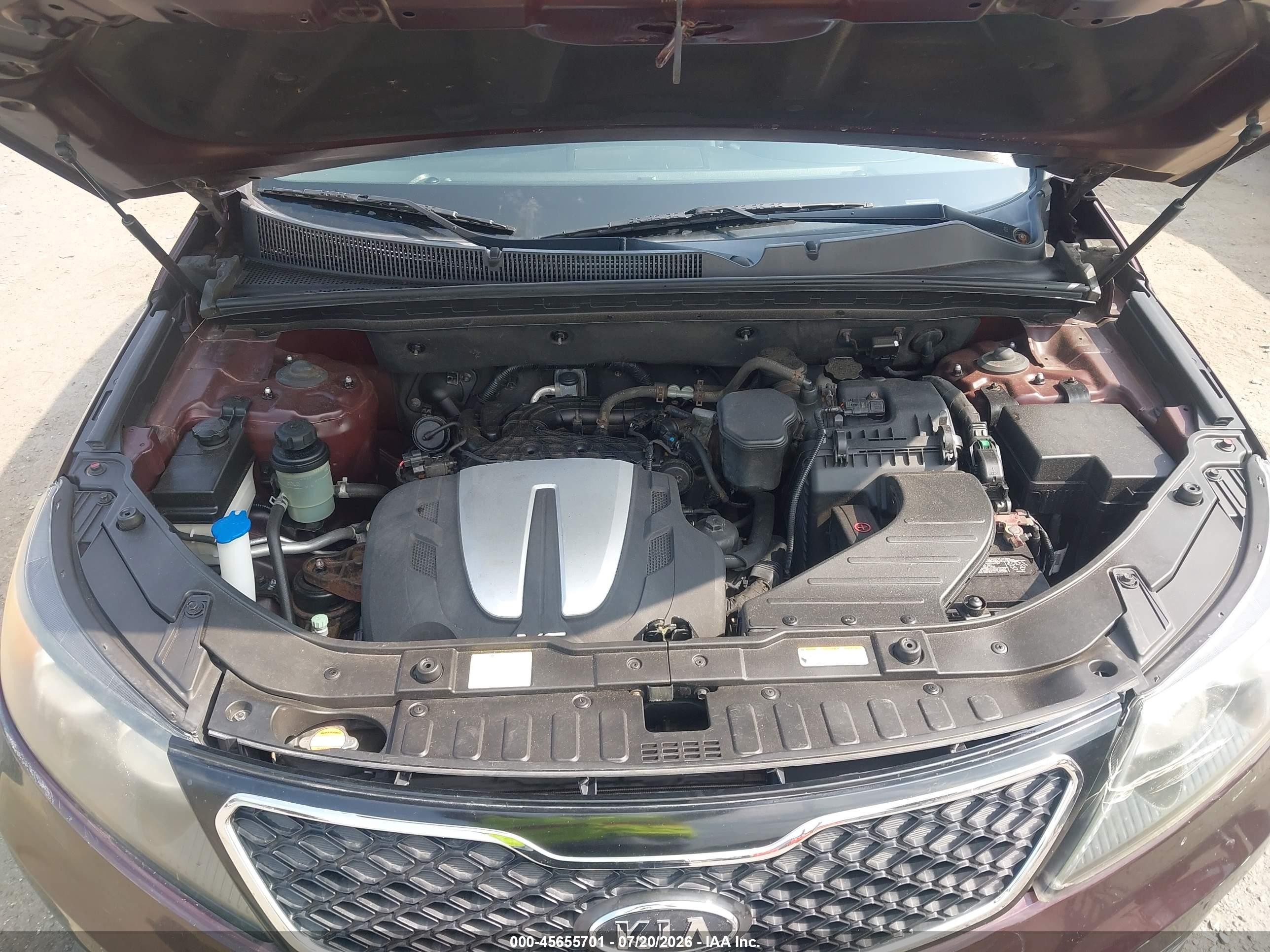 2012 Kia Sorento Sx V6 Burgundy vin: 5XYKWDA27CG191364
