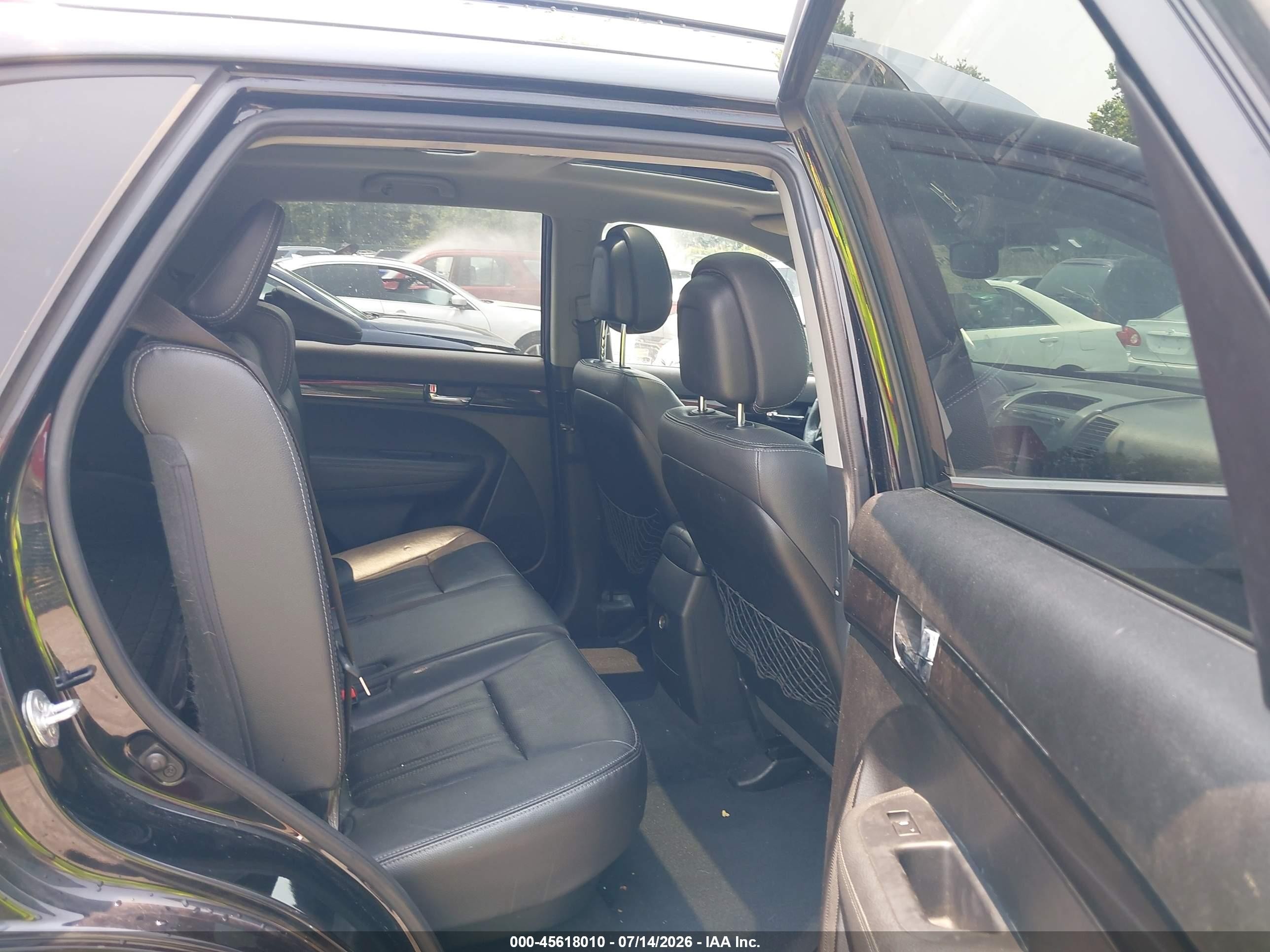 2013 Kia Sorento Sx V6 Black vin: 5XYKWDA27DG341975