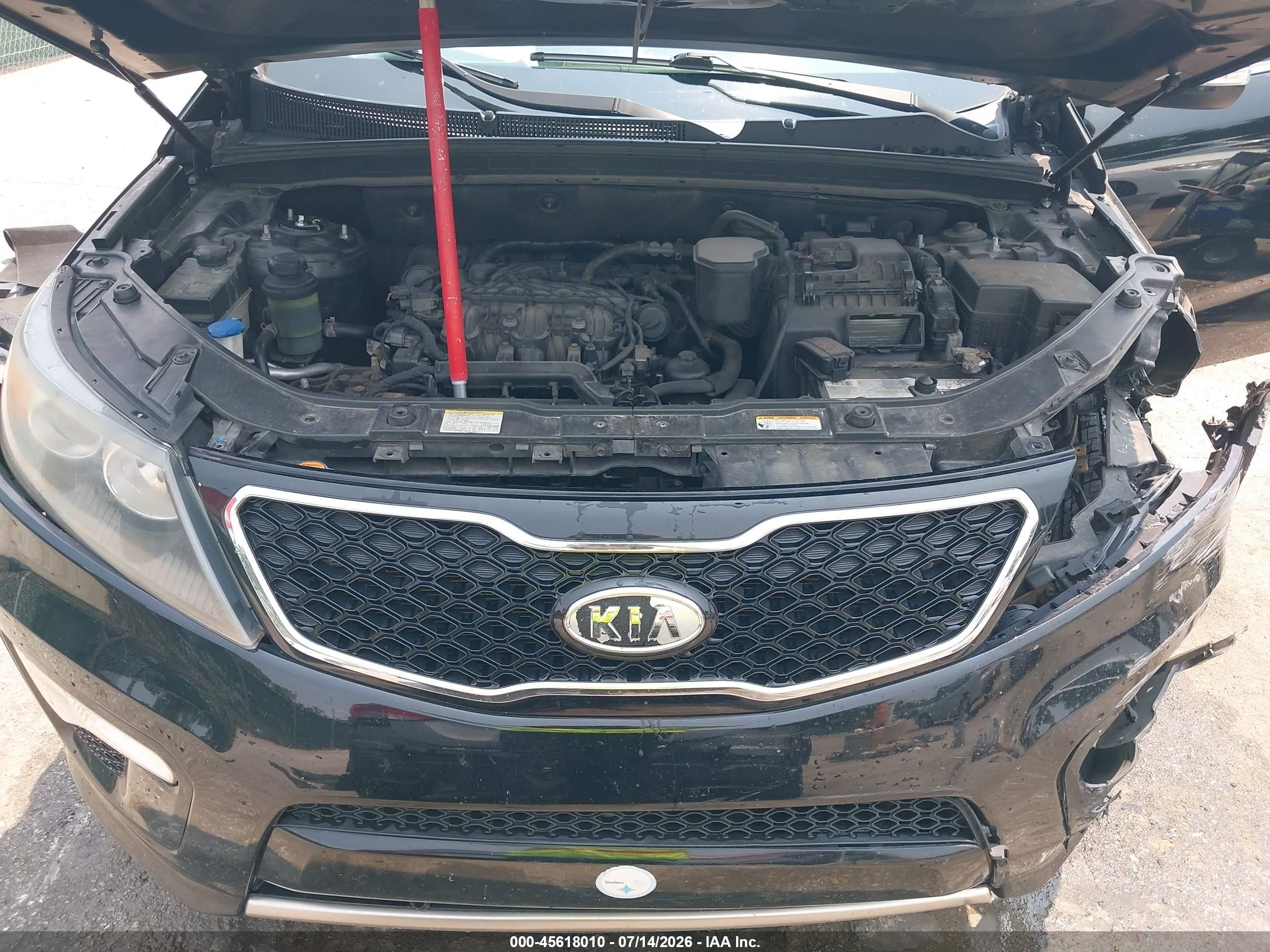 2013 Kia Sorento Sx V6 Black vin: 5XYKWDA27DG341975