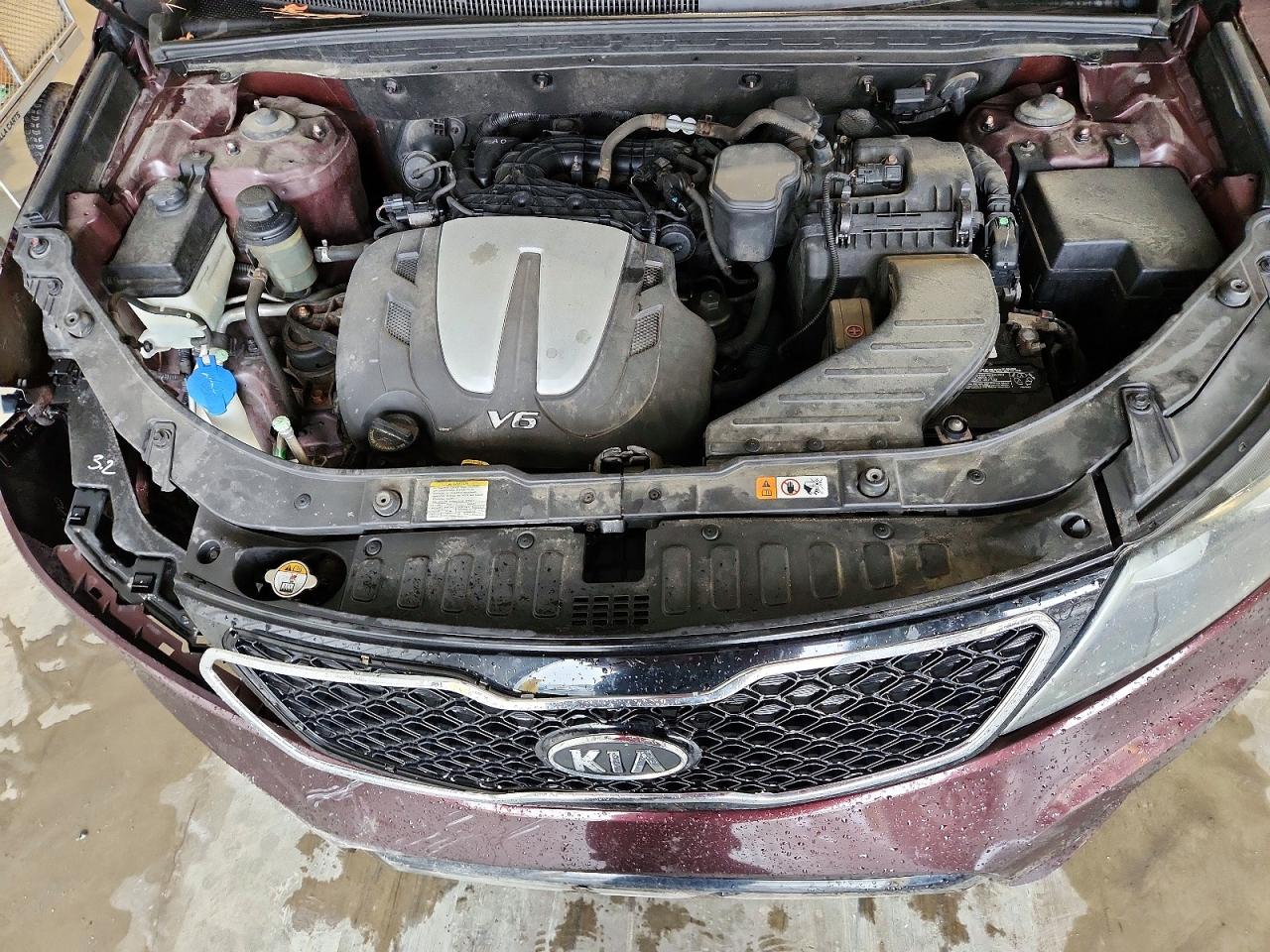 2013 Kia Sorento Sx Burgundy vin: 5XYKWDA27DG372627