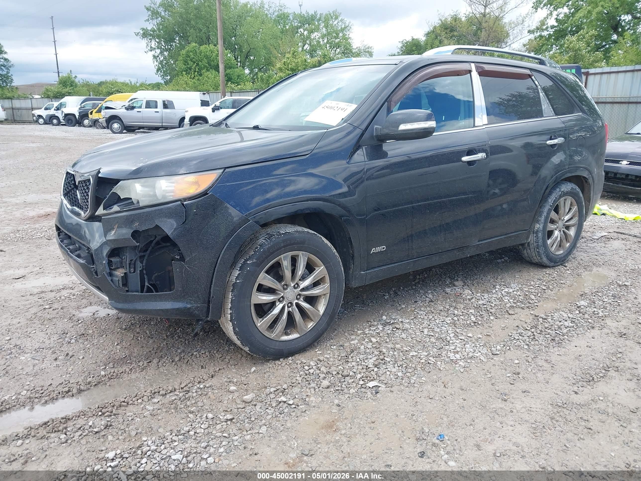 2012 Kia Sorento Sx V6 Black vin: 5XYKWDA28CG194239