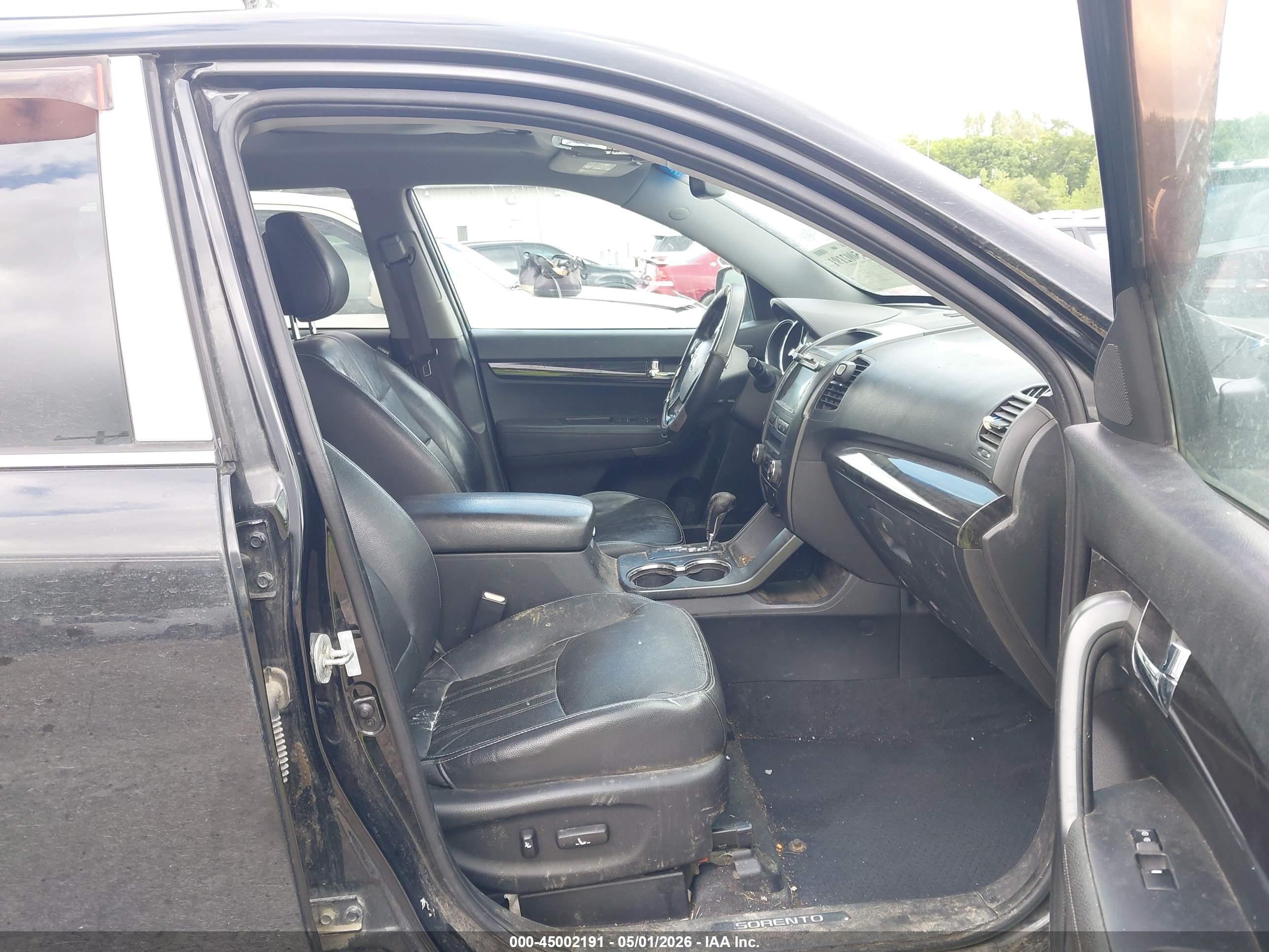 2012 Kia Sorento Sx V6 Black vin: 5XYKWDA28CG194239