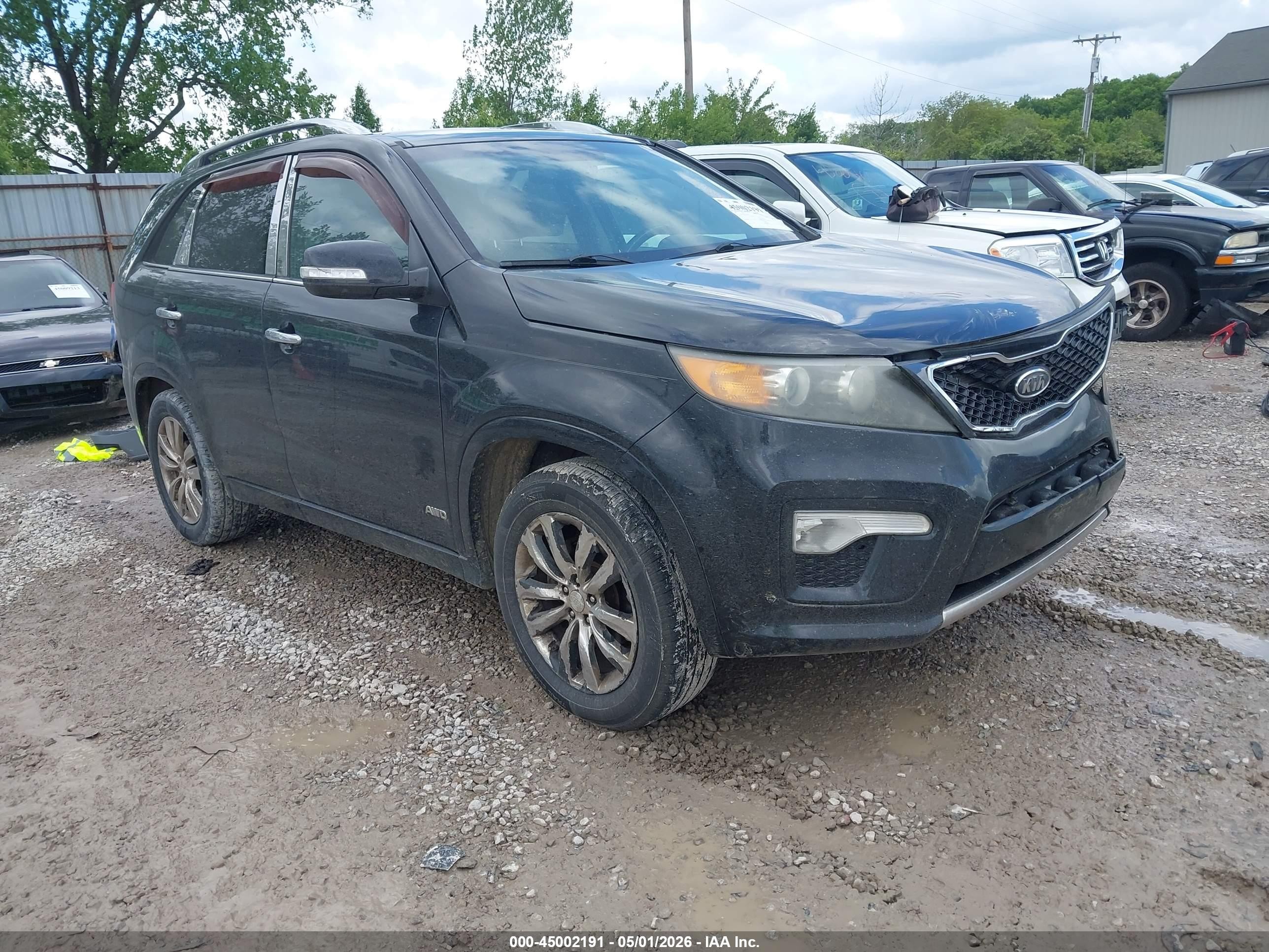 2012 Kia Sorento Sx V6 Black vin: 5XYKWDA28CG194239