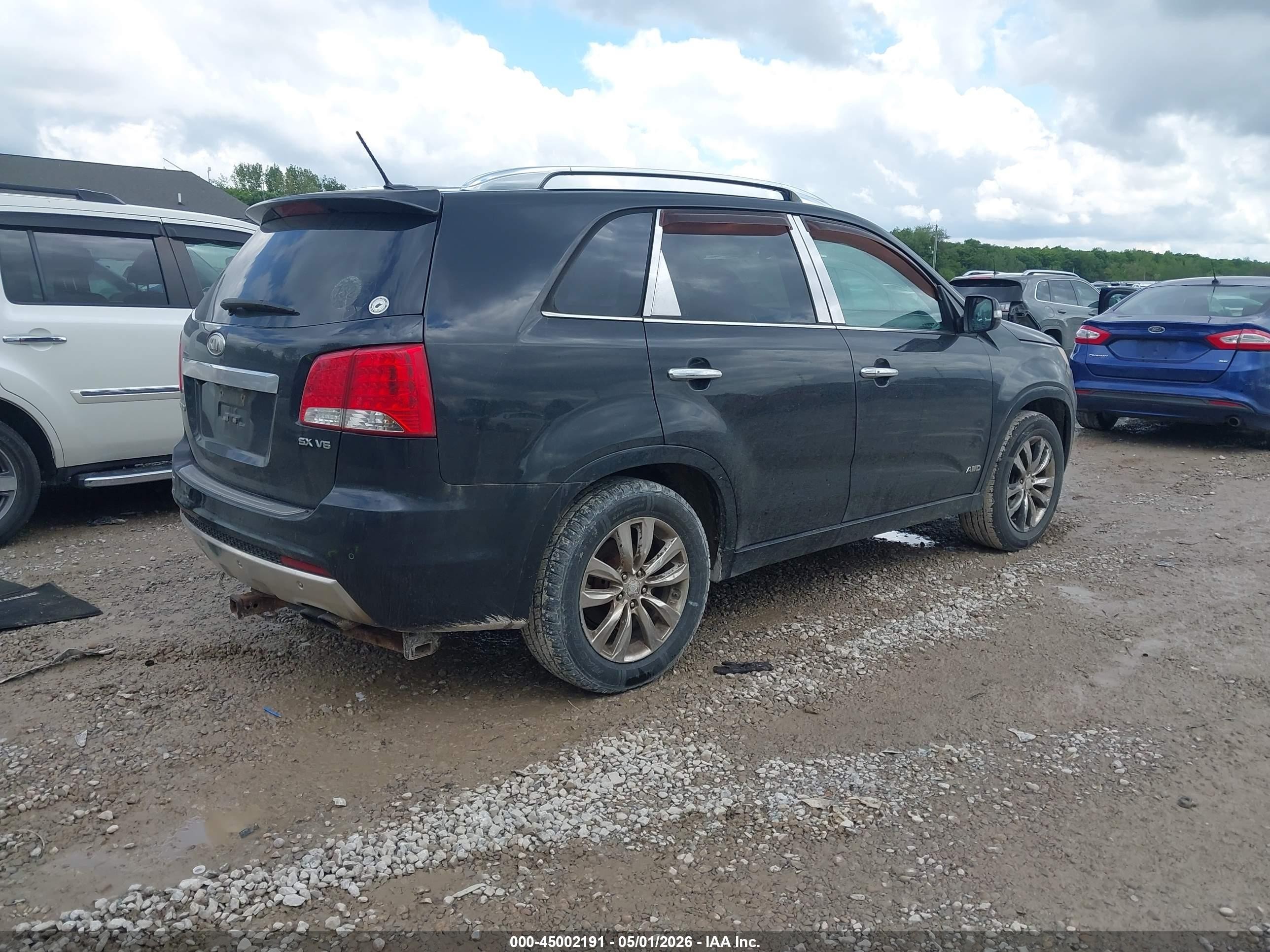 2012 Kia Sorento Sx V6 Black vin: 5XYKWDA28CG194239