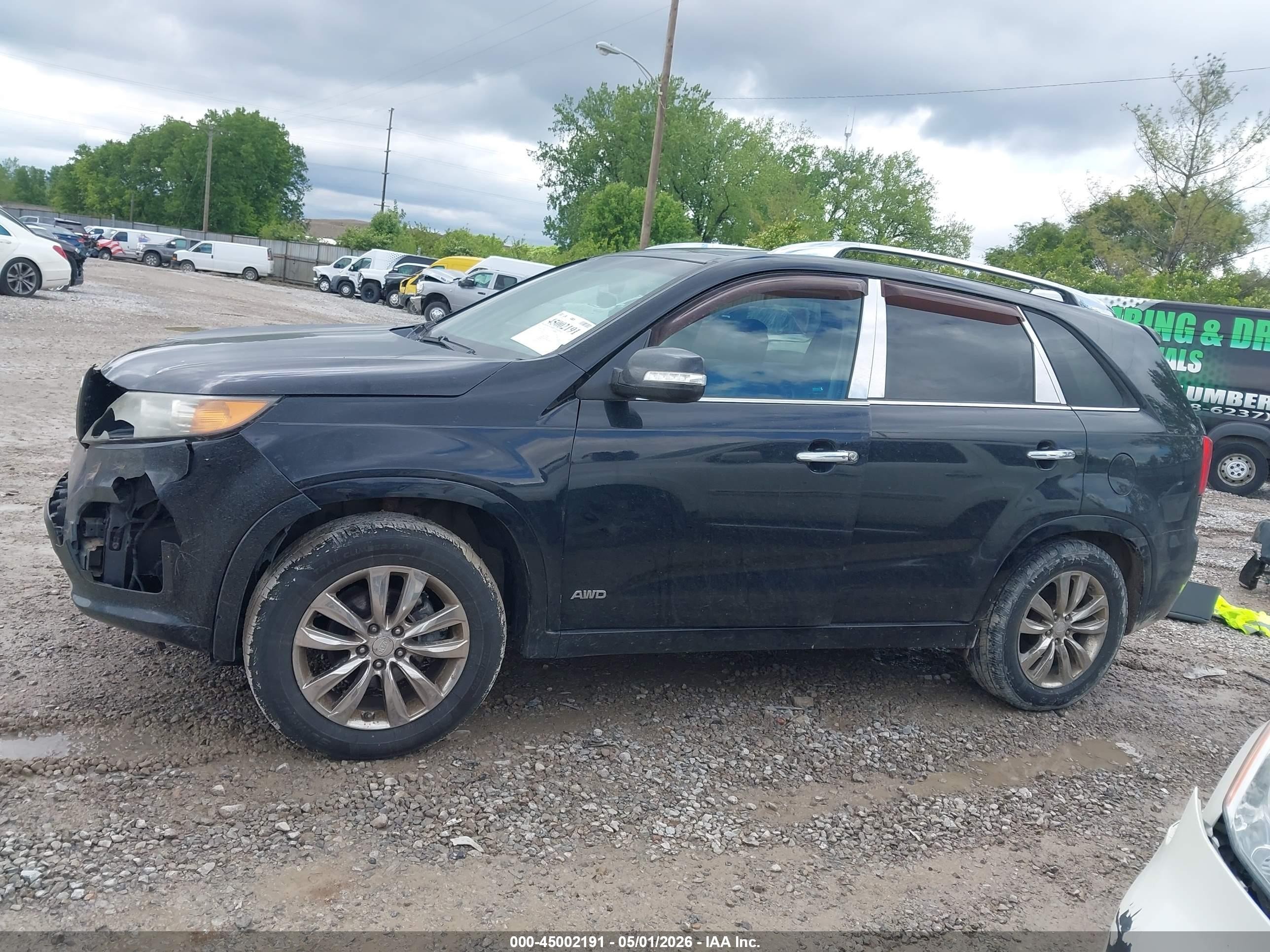 2012 Kia Sorento Sx V6 Black vin: 5XYKWDA28CG194239