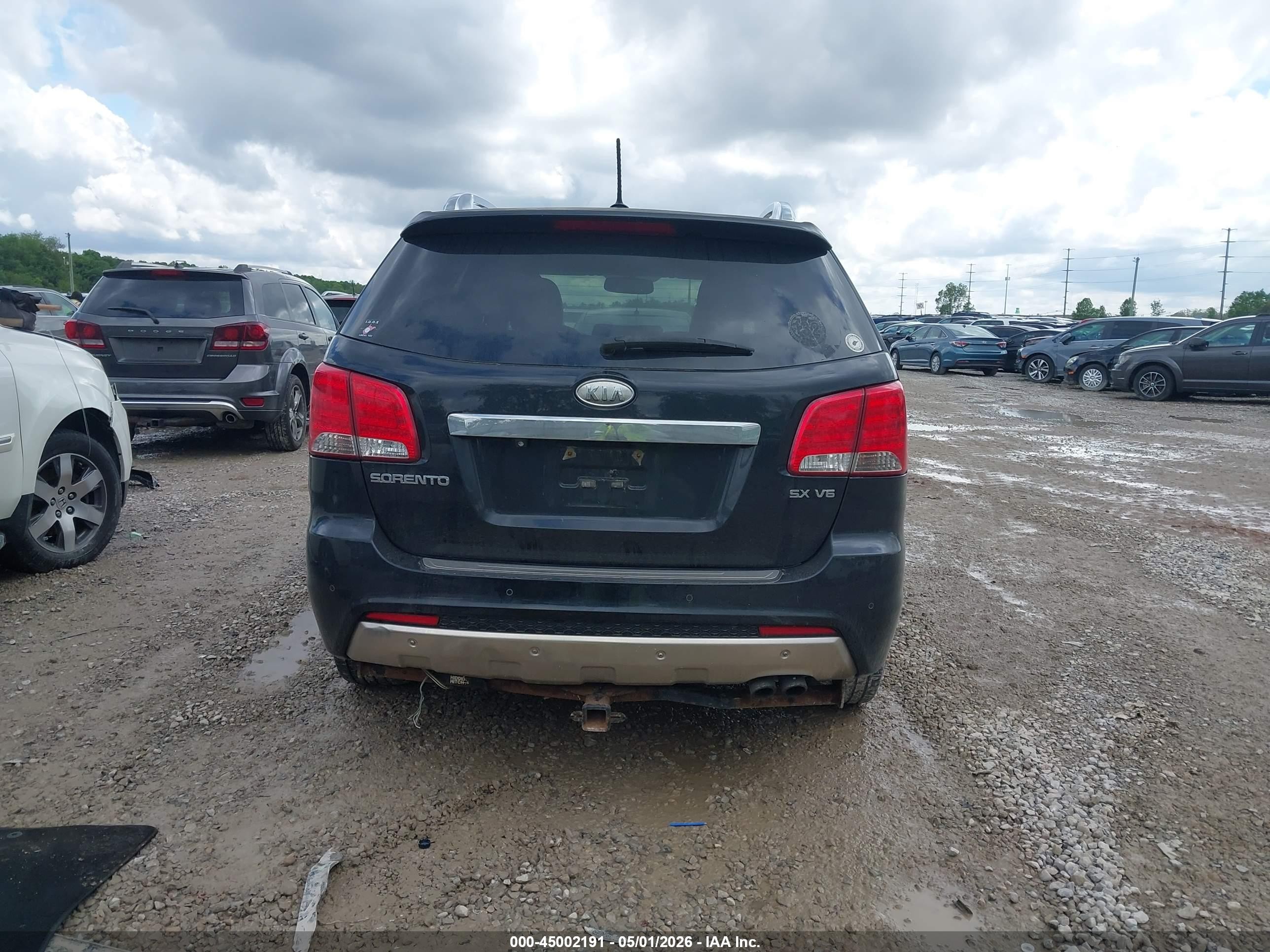 2012 Kia Sorento Sx V6 Black vin: 5XYKWDA28CG194239