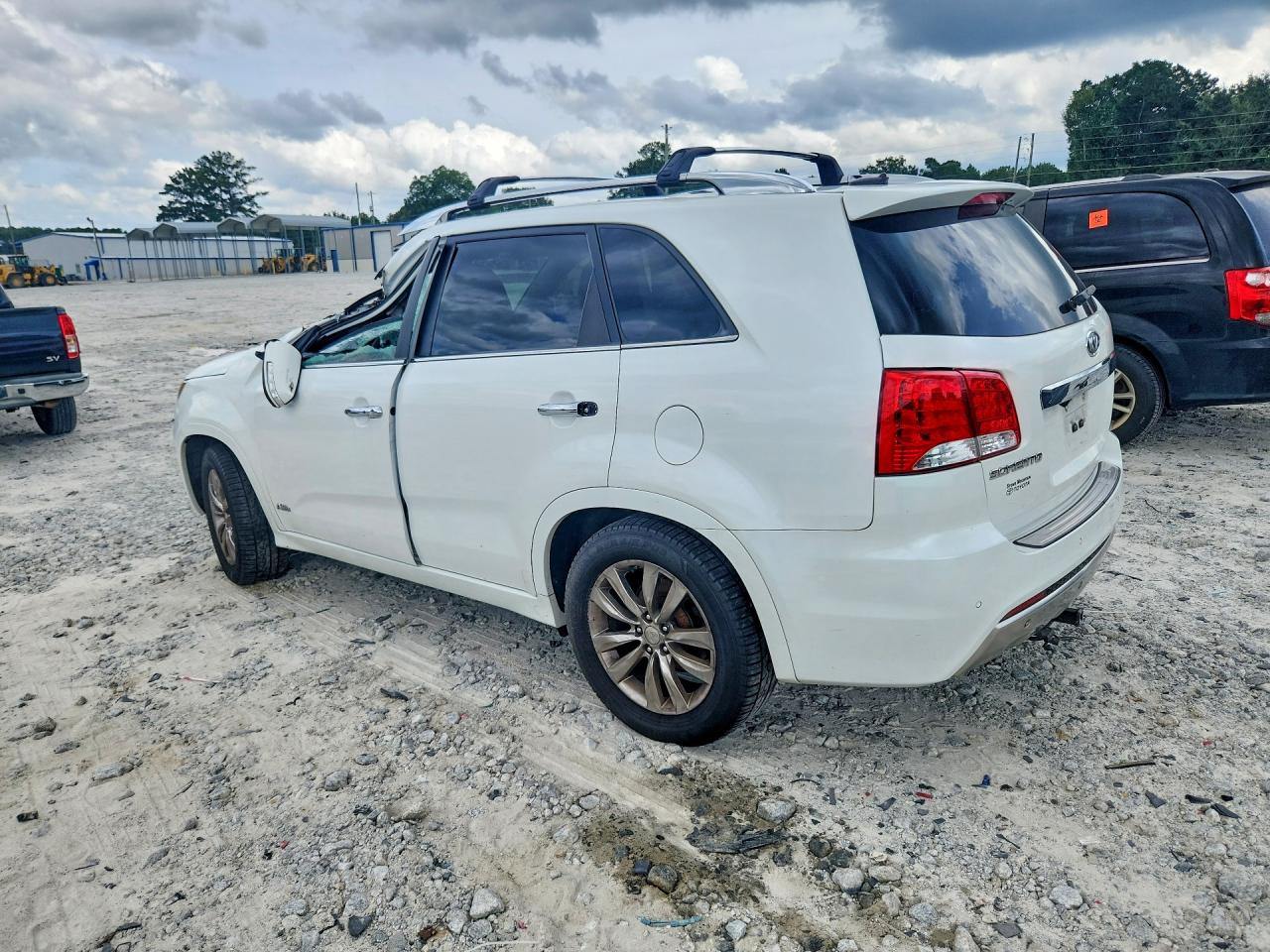 2012 Kia Sorento Sx White vin: 5XYKWDA28CG253323