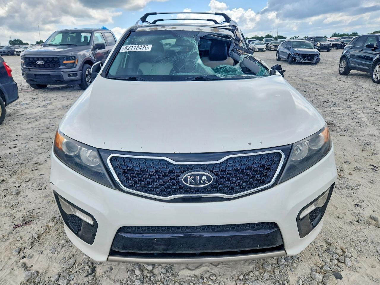 2012 Kia Sorento Sx White vin: 5XYKWDA28CG253323