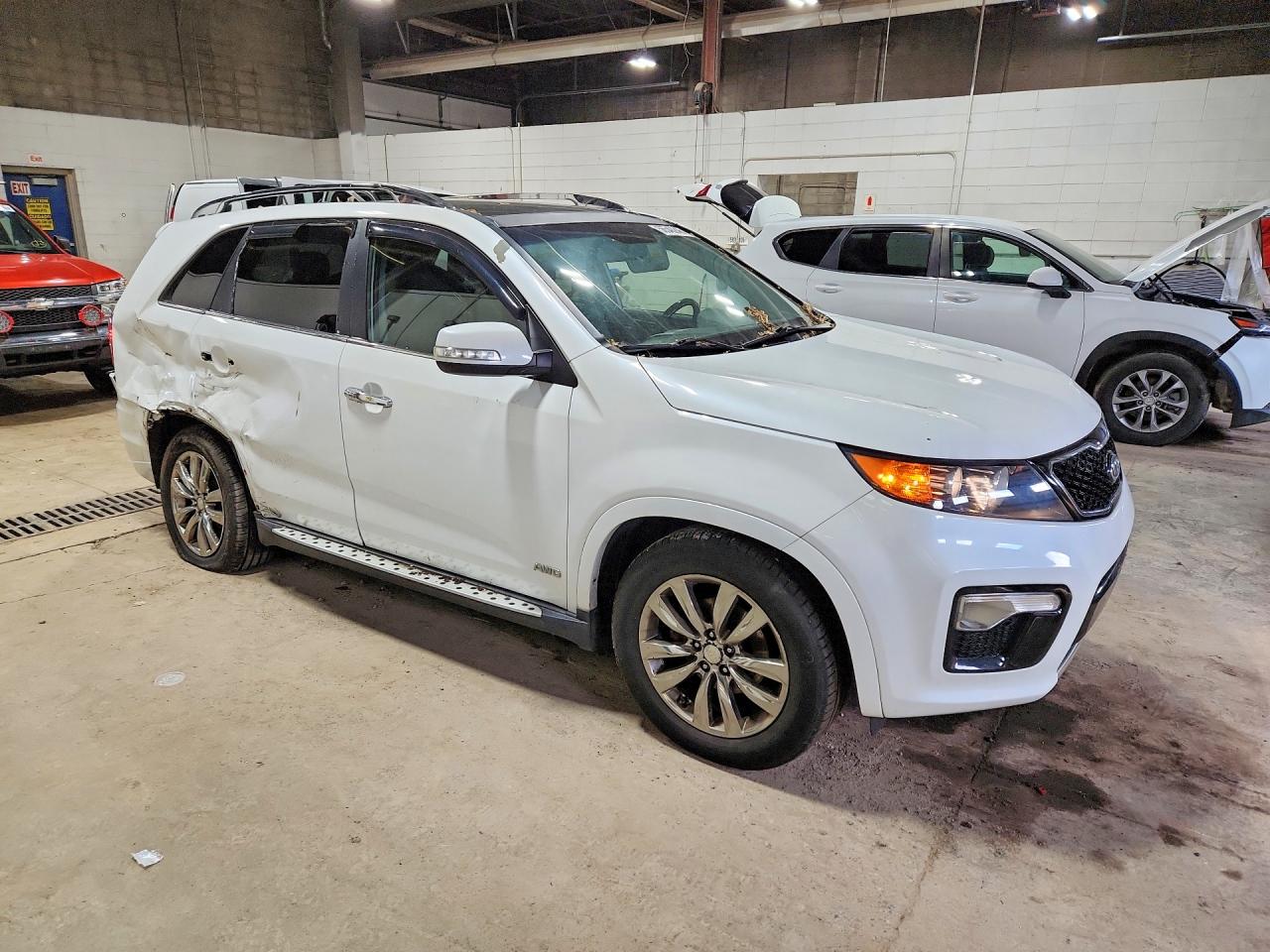 2013 Kia Sorento Sx White vin: 5XYKWDA28DG332959