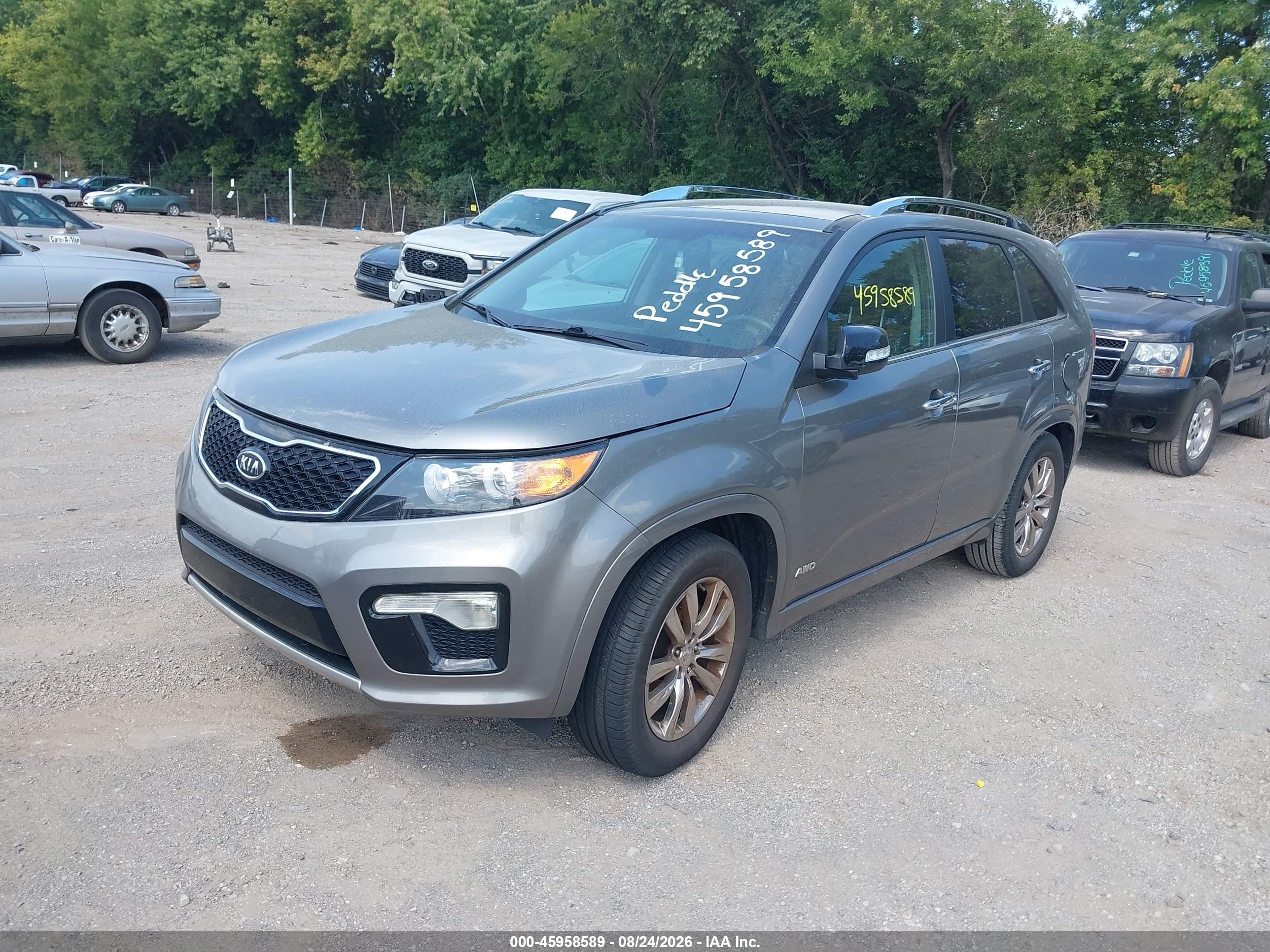 2011 Kia Sorento Sx V6 Gray vin: 5XYKWDA29BG176444