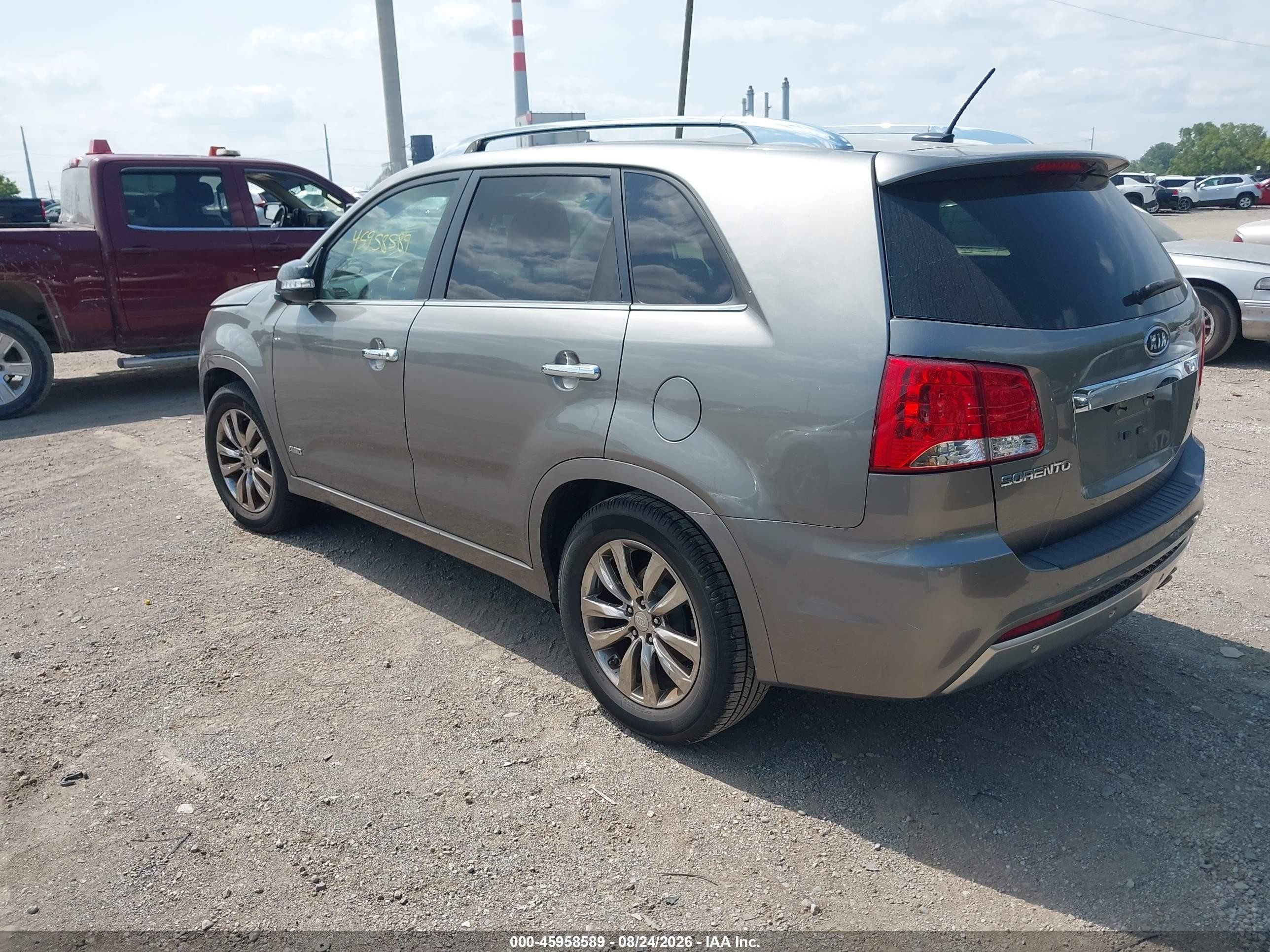 2011 Kia Sorento Sx V6 Gray vin: 5XYKWDA29BG176444