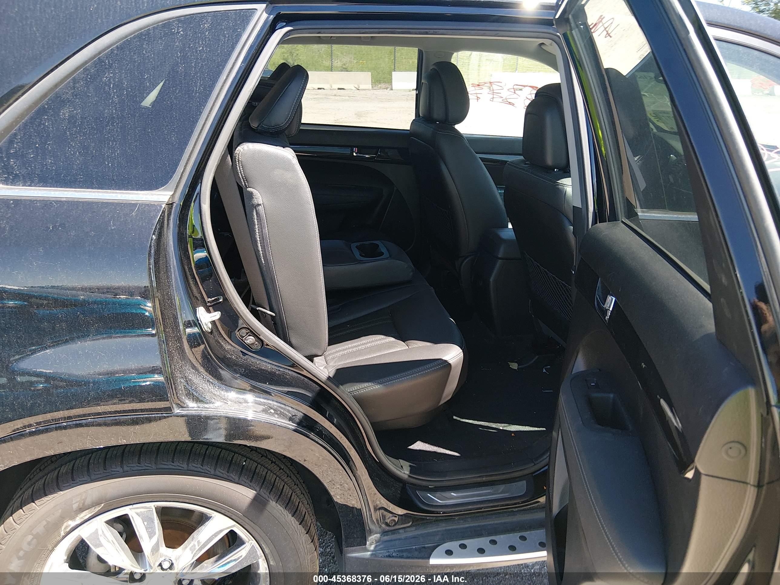 2012 Kia Sorento Sx V6 Black vin: 5XYKWDA29CG307373