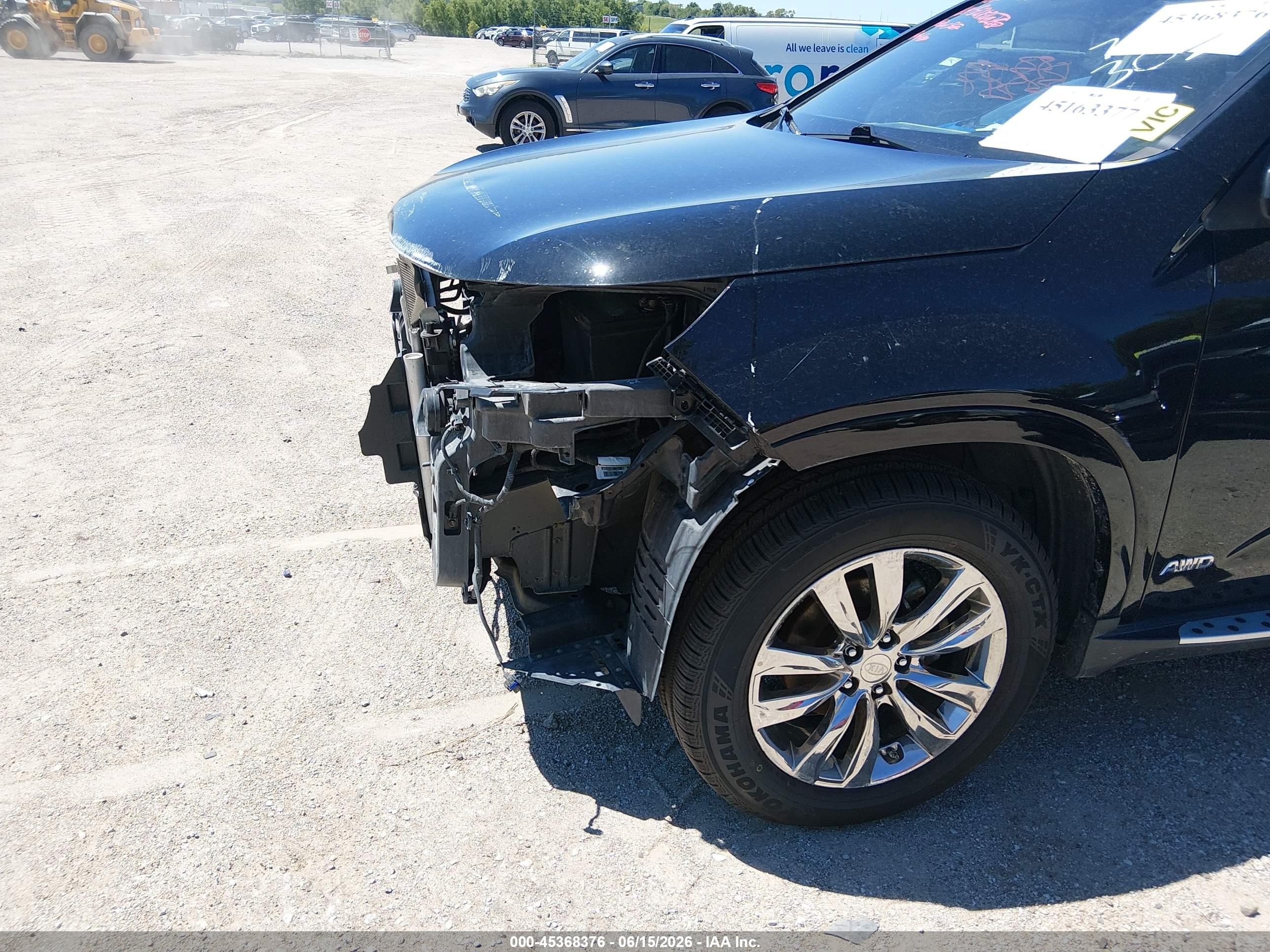 2012 Kia Sorento Sx V6 Black vin: 5XYKWDA29CG307373