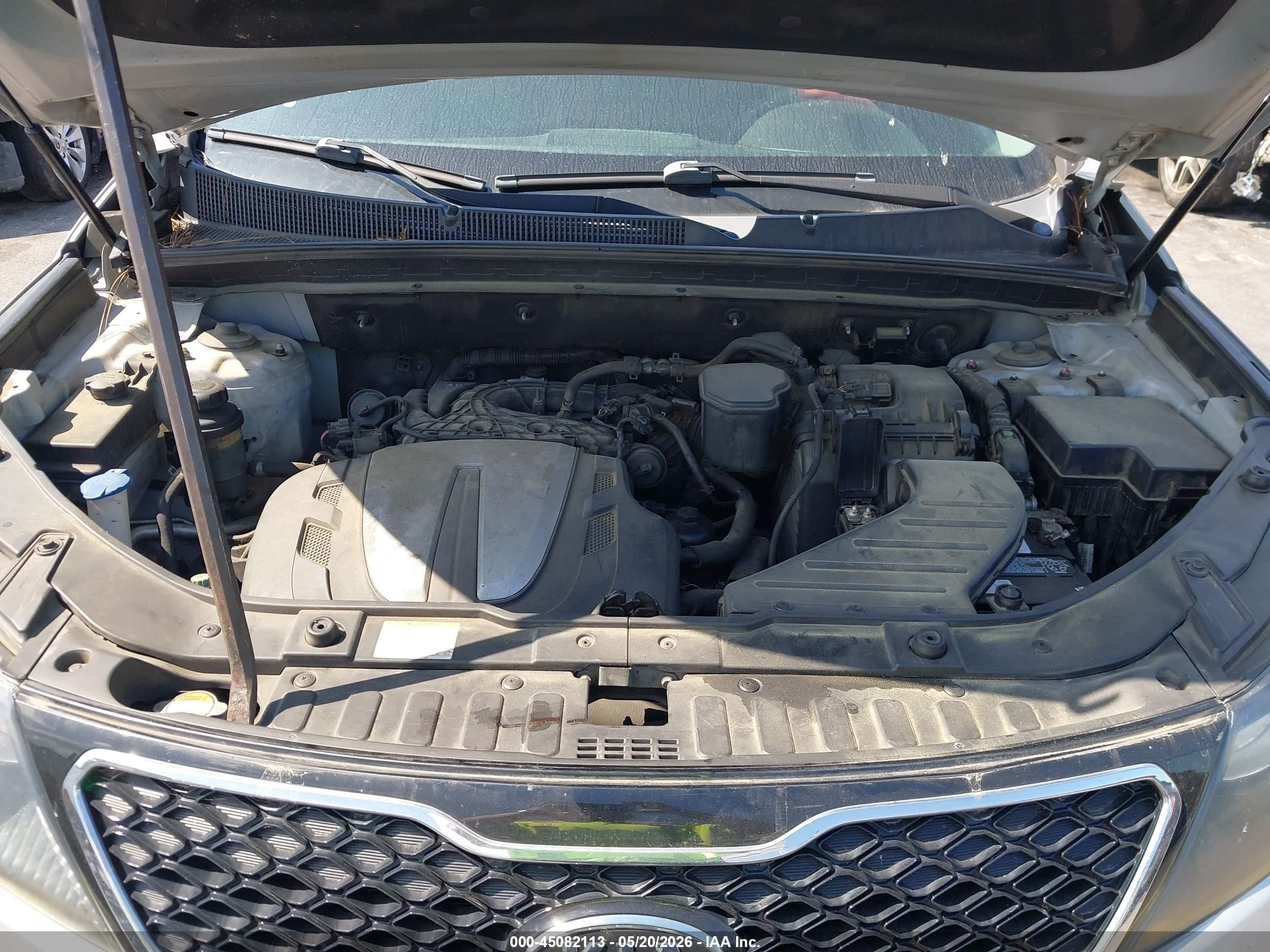 2013 Kia Sorento Sx V6 Silver vin: 5XYKWDA29DG326376