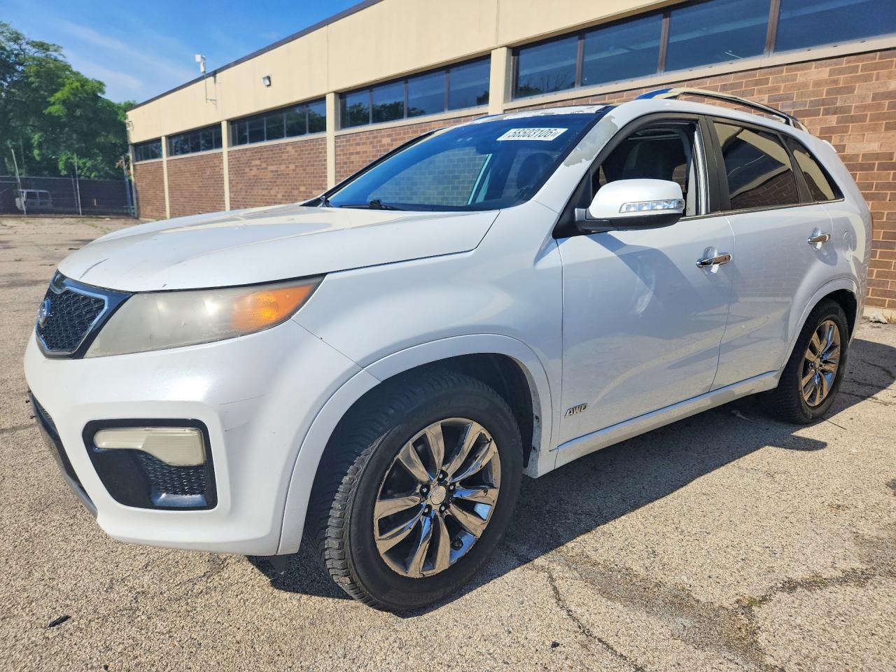 2013 Kia Sorento Sx White vin: 5XYKWDA29DG382561
