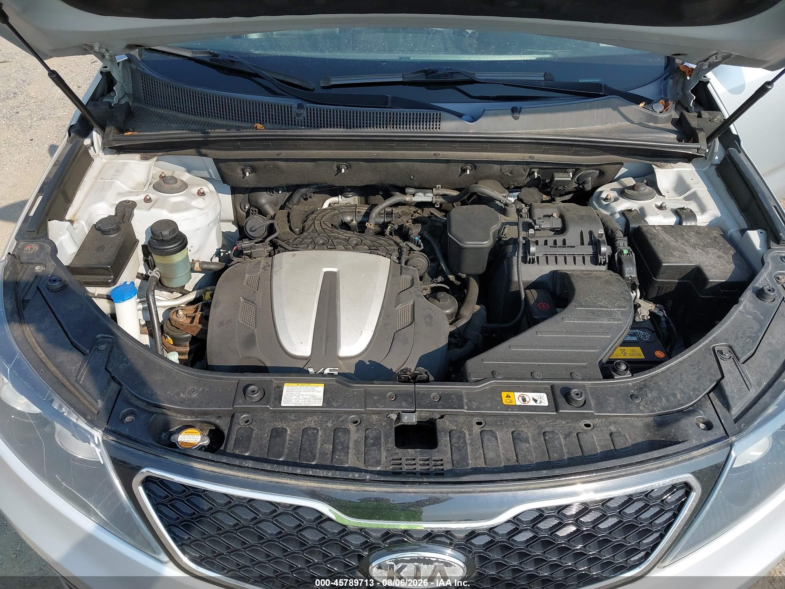 2013 Kia Sorento Sx V6 Silver vin: 5XYKWDA29DG391289