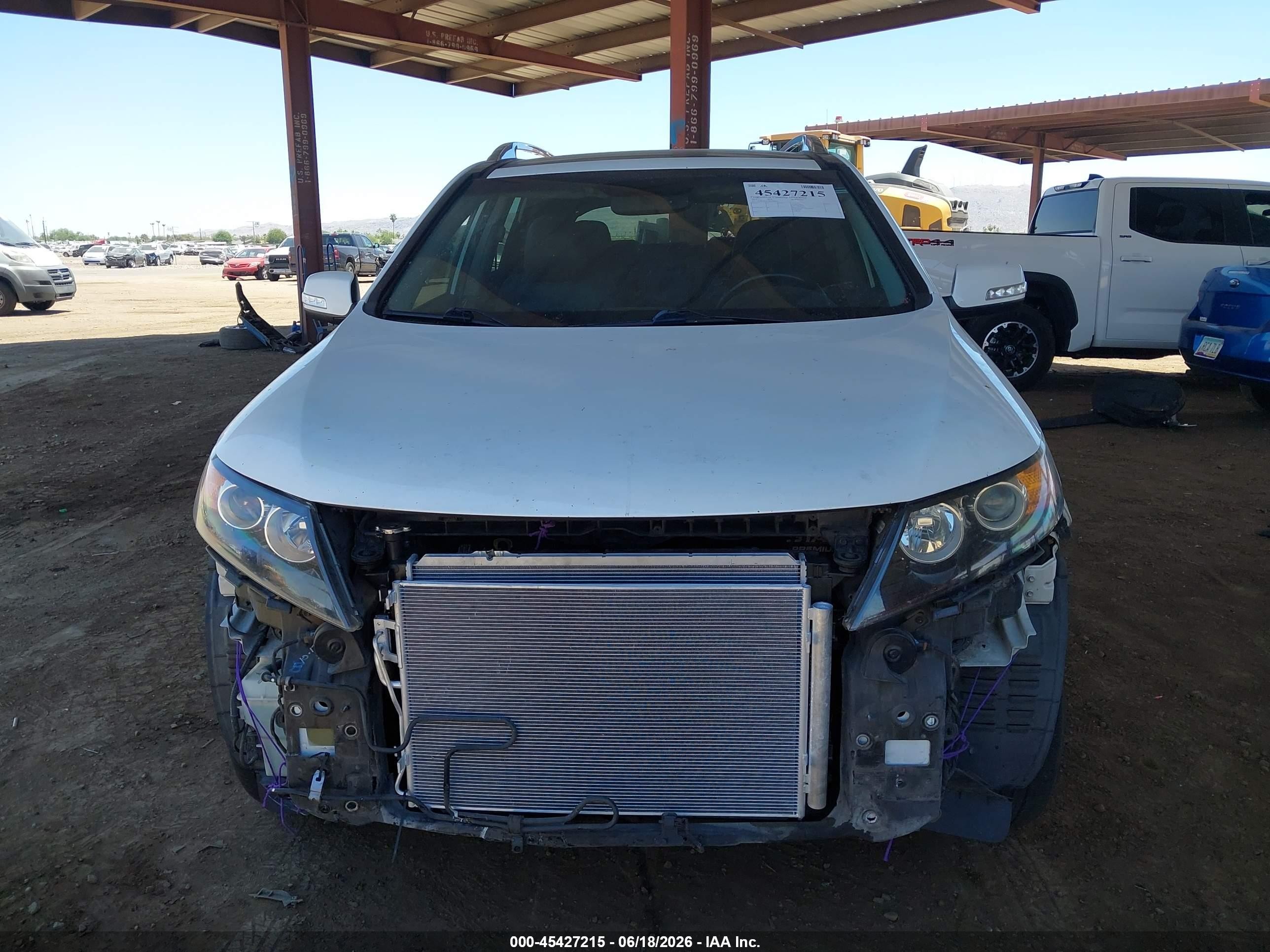 2013 Kia Sorento Sx V6 White vin: 5XYKWDA29DG396055