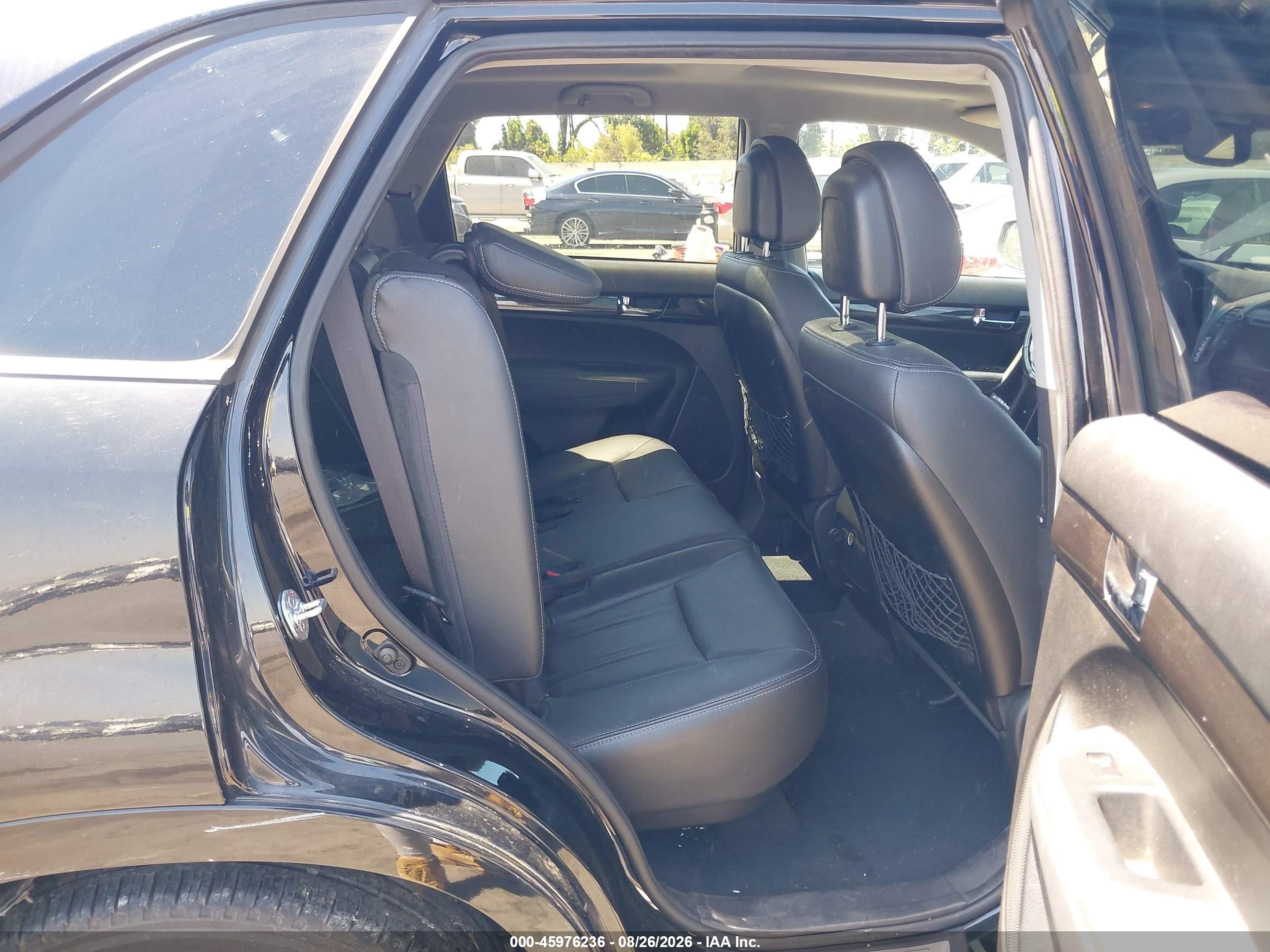 2012 Kia Sorento Sx V6 Black vin: 5XYKWDA2XCG210246