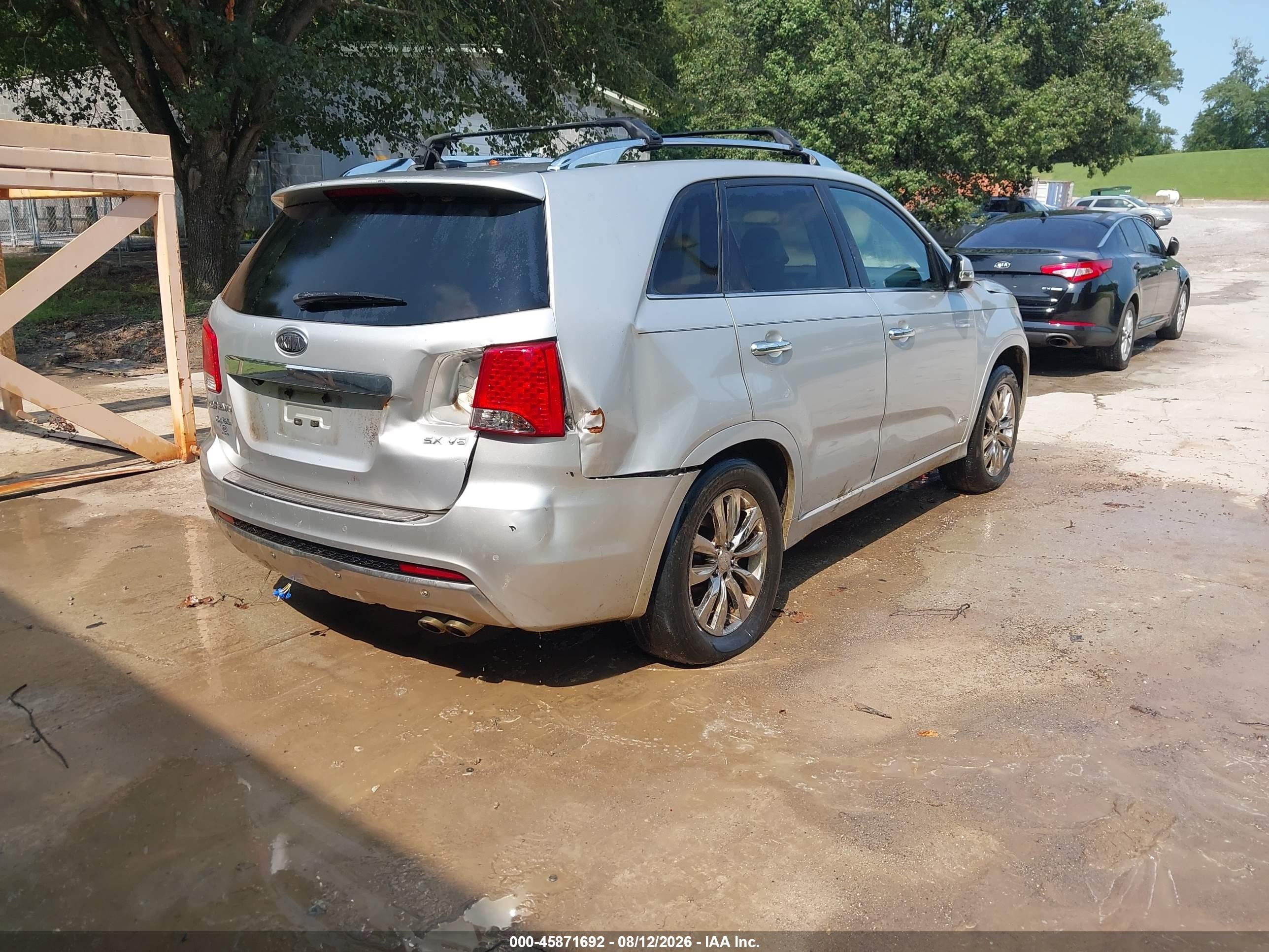 2012 Kia Sorento Sx V6 Silver vin: 5XYKWDA2XCG211641