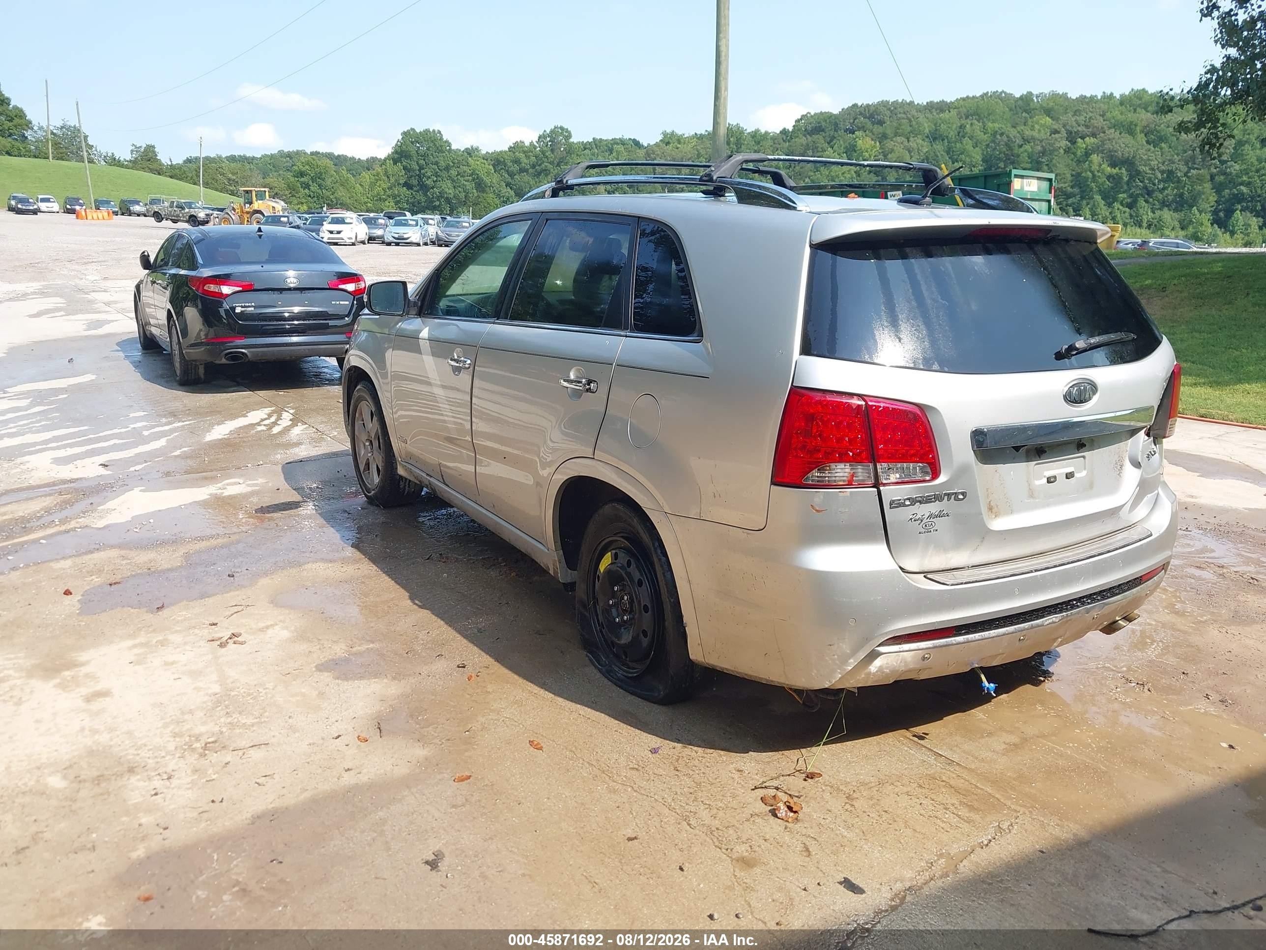 2012 Kia Sorento Sx V6 Silver vin: 5XYKWDA2XCG211641