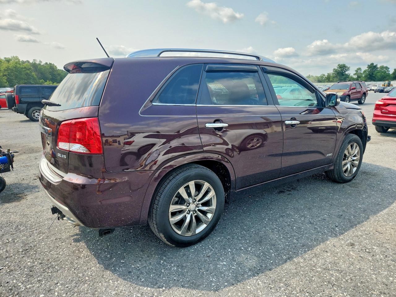 2012 Kia Sorento Sx Maroon vin: 5XYKWDA2XCG284900