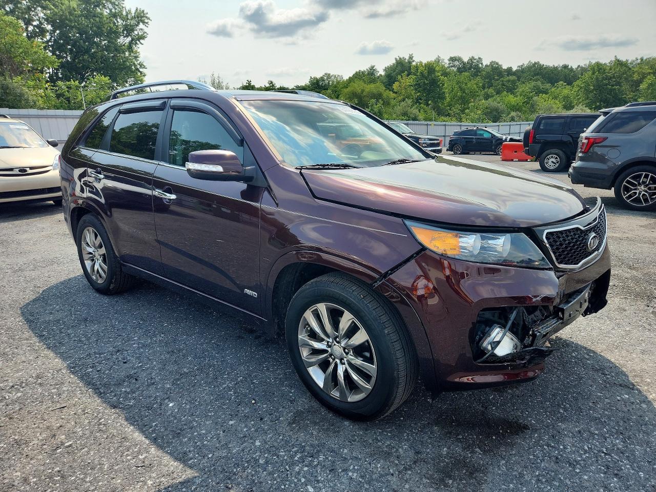 2012 Kia Sorento Sx Maroon vin: 5XYKWDA2XCG284900