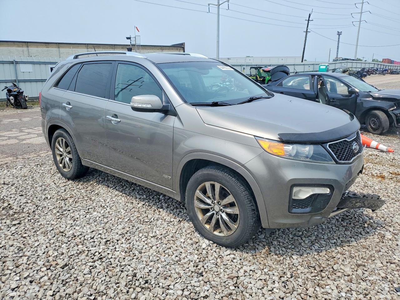 2012 Kia Sorento Sx Gray vin: 5XYKWDA2XCG302439