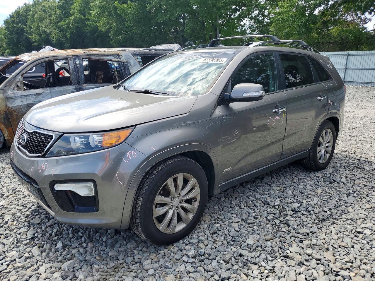 2013 Kia Sorento Sx Gray vin: 5XYKWDA2XDG405569