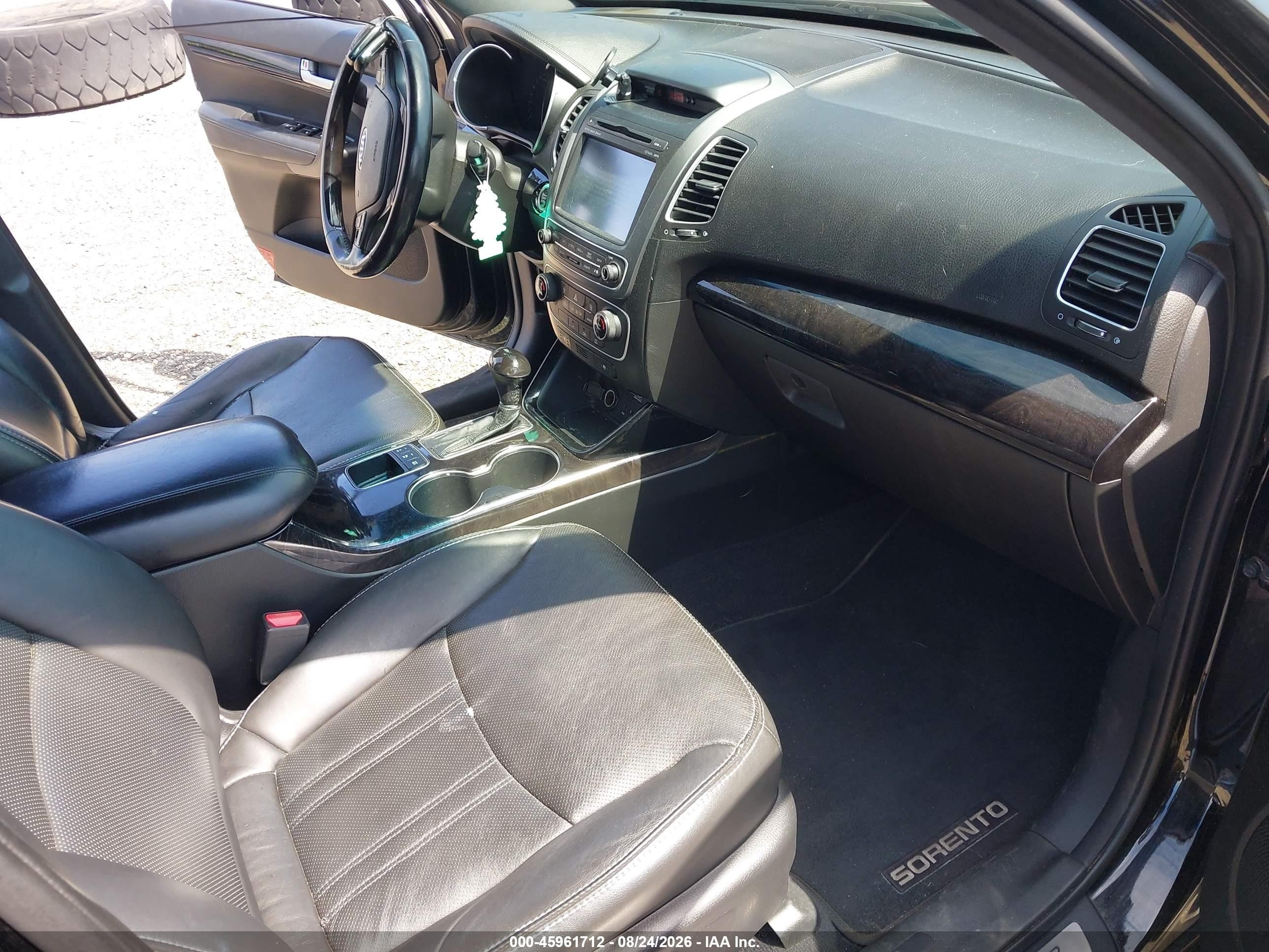 2014 Kia Sorento Limited V6 Black vin: 5XYKWDA70EG462005