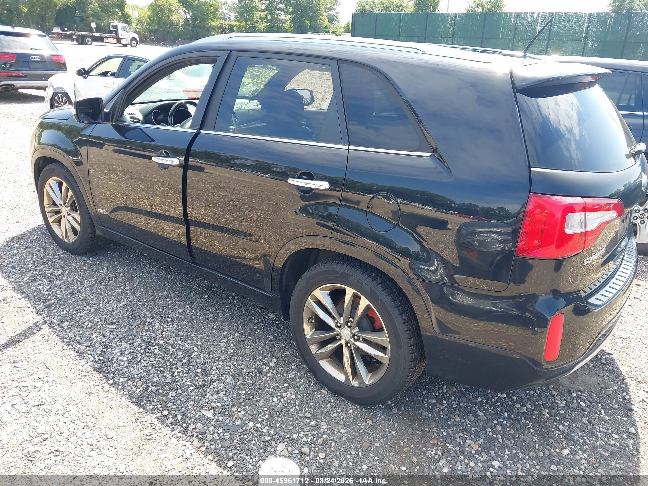 2014 Kia Sorento Limited V6 Black vin: 5XYKWDA70EG462005