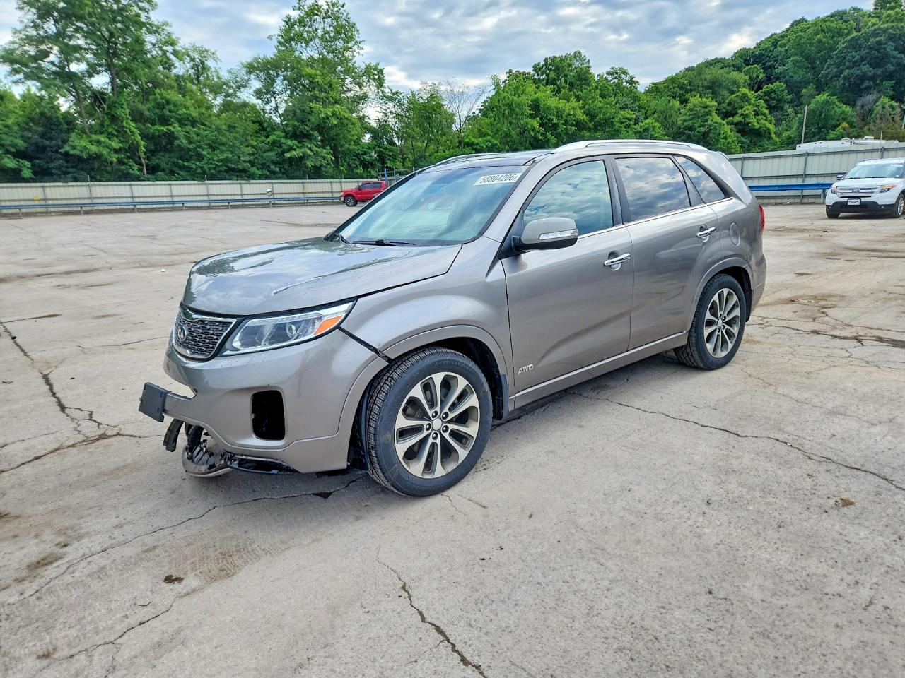2014 Kia Sorento Sx Серебряный vin: 5XYKWDA70EG465938