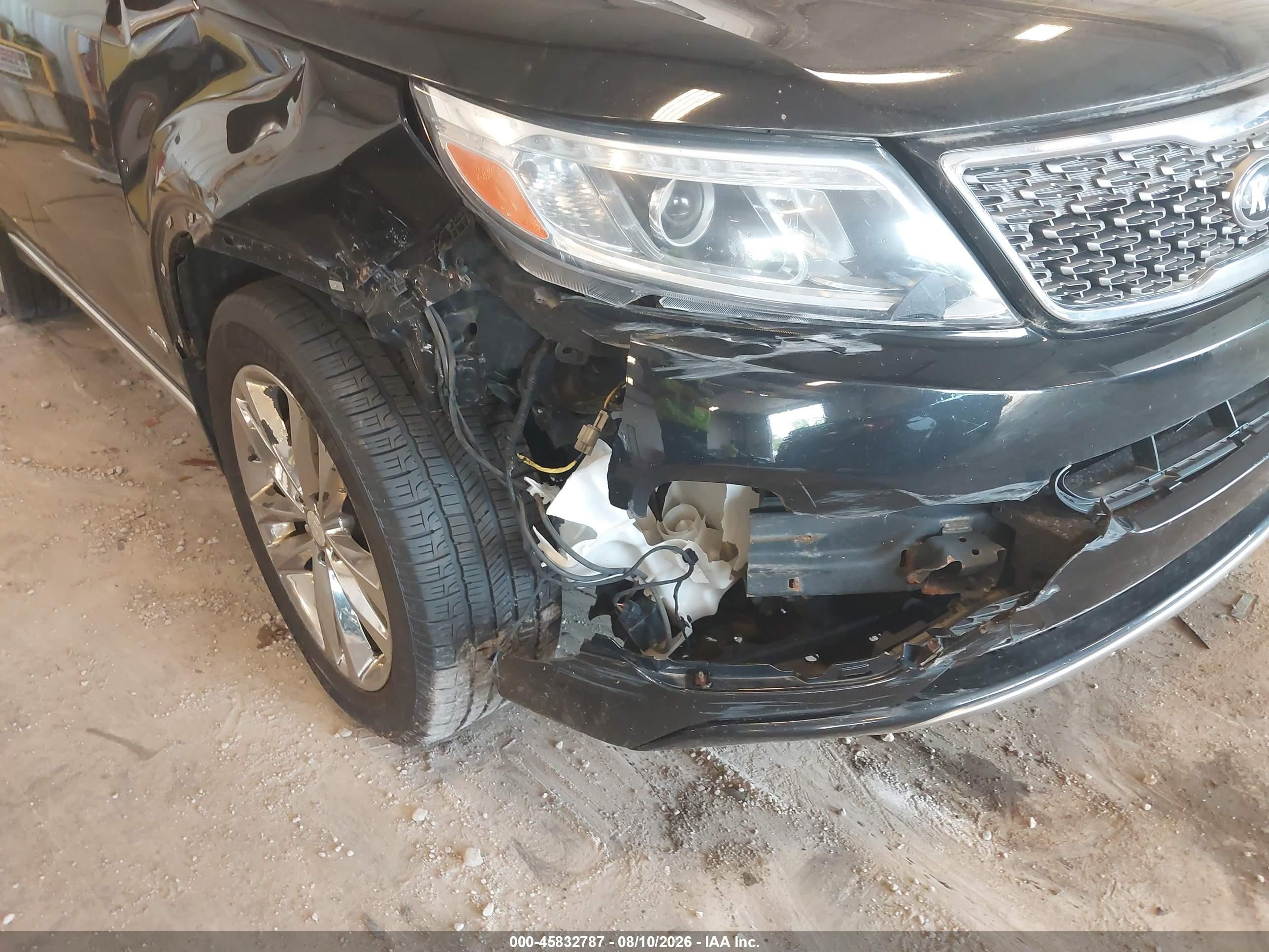 2014 Kia Sorento Limited V6 Black vin: 5XYKWDA70EG485400